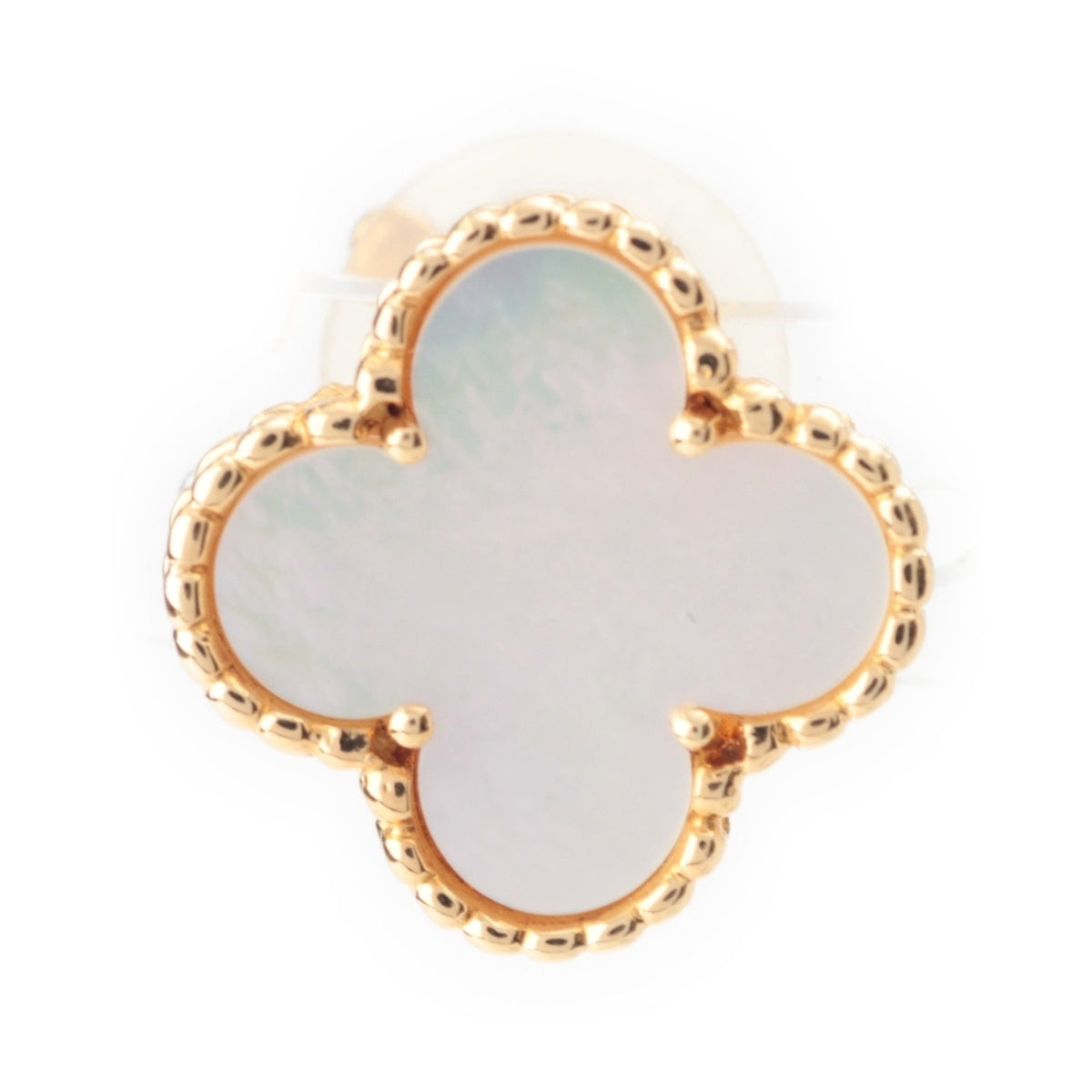 Van Cleef & Arpels Vintage Alhambra Mother of Pearl Earring Single earring jewelry 750YG gold 3.8g