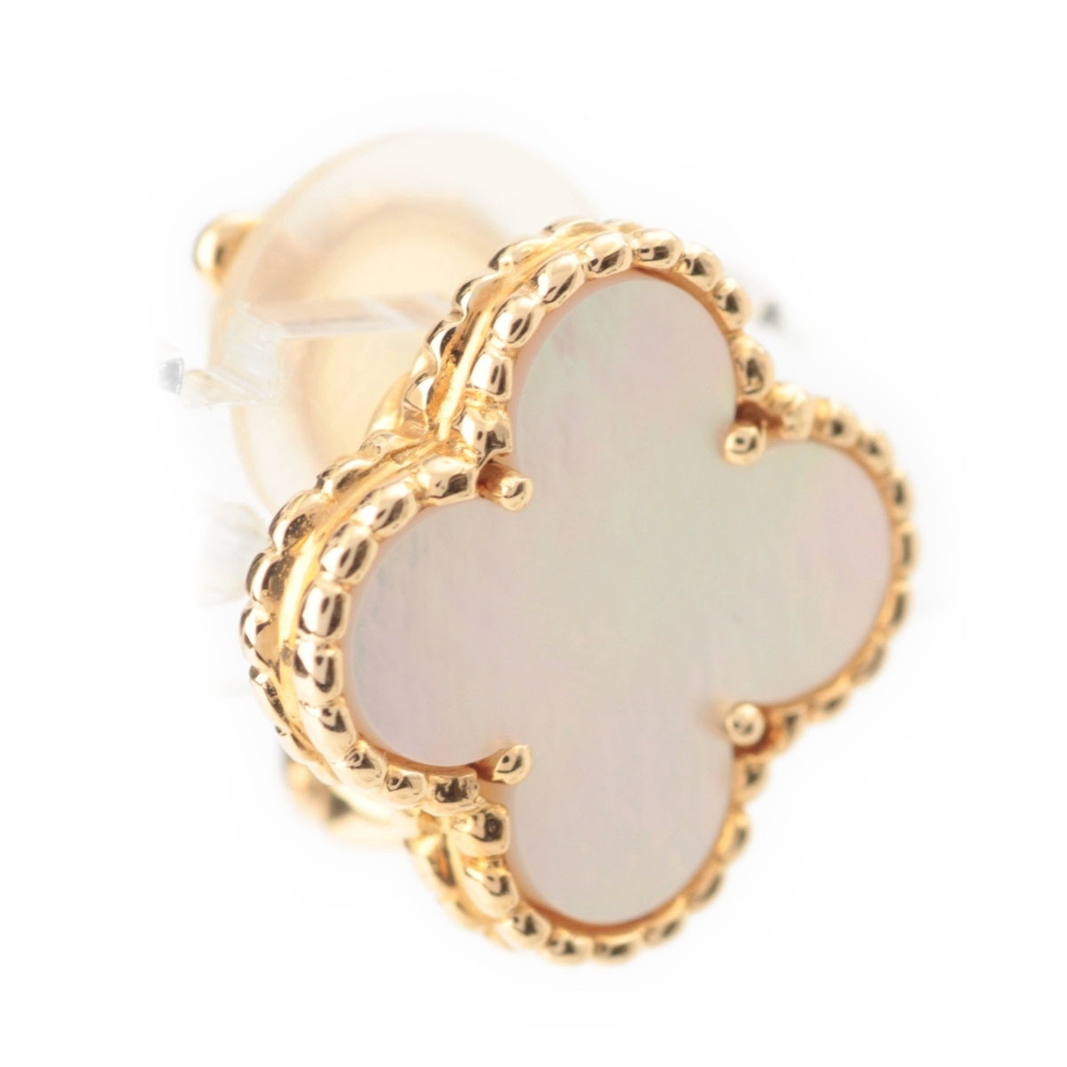 Van Cleef & Arpels Vintage Alhambra Mother of Pearl Earring Single earring jewelry 750YG gold 3.8g