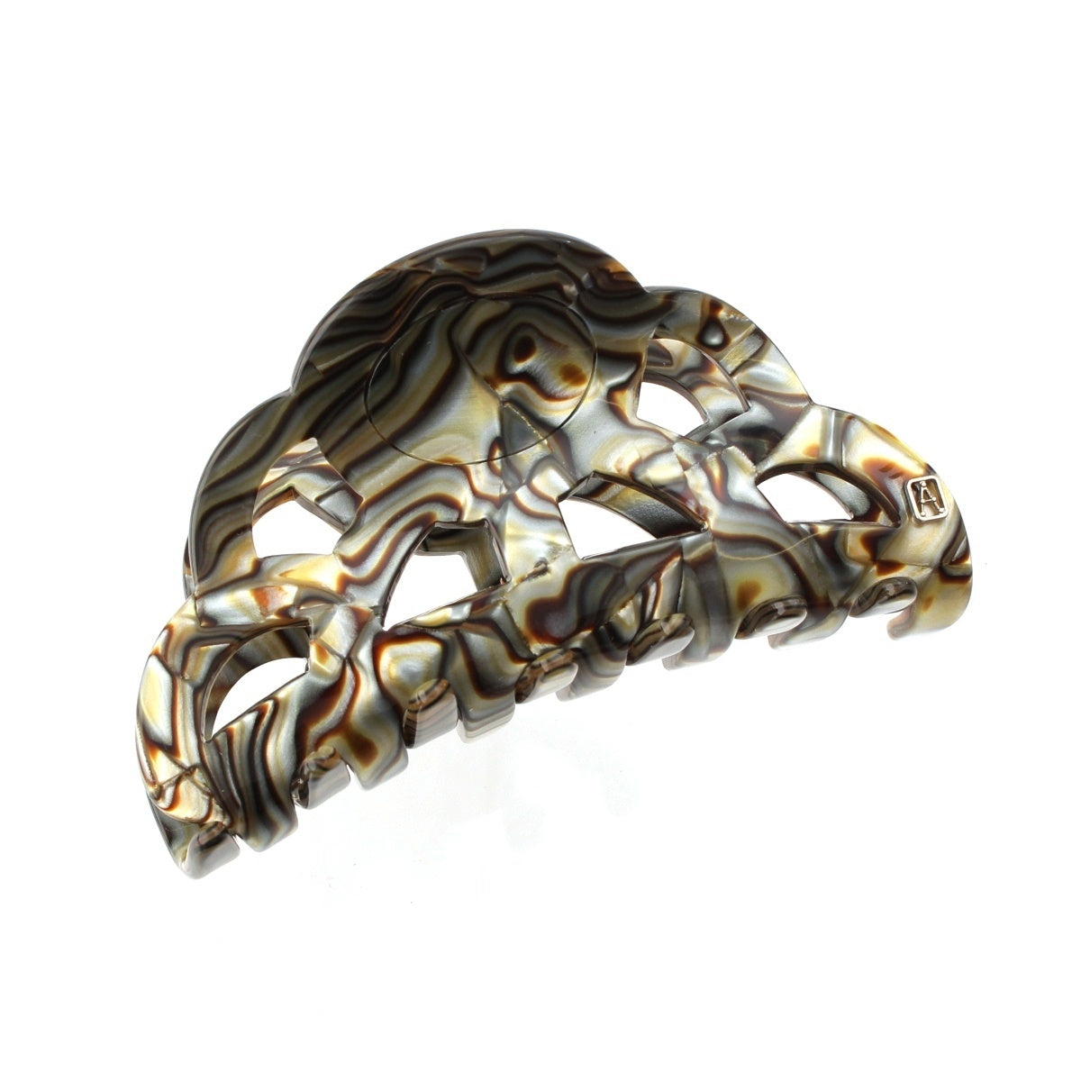 Alexandre de Paris Chandelier Hair Clip (Handmade) Fashion accessories ONYX Marble multicolor S