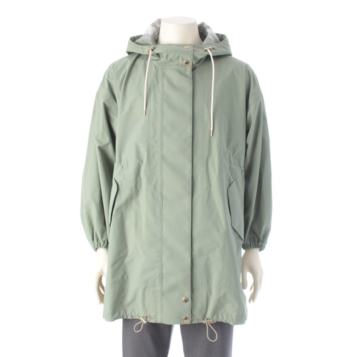 Mackintosh Raintech Hooded Coat Sky Parker green 6
