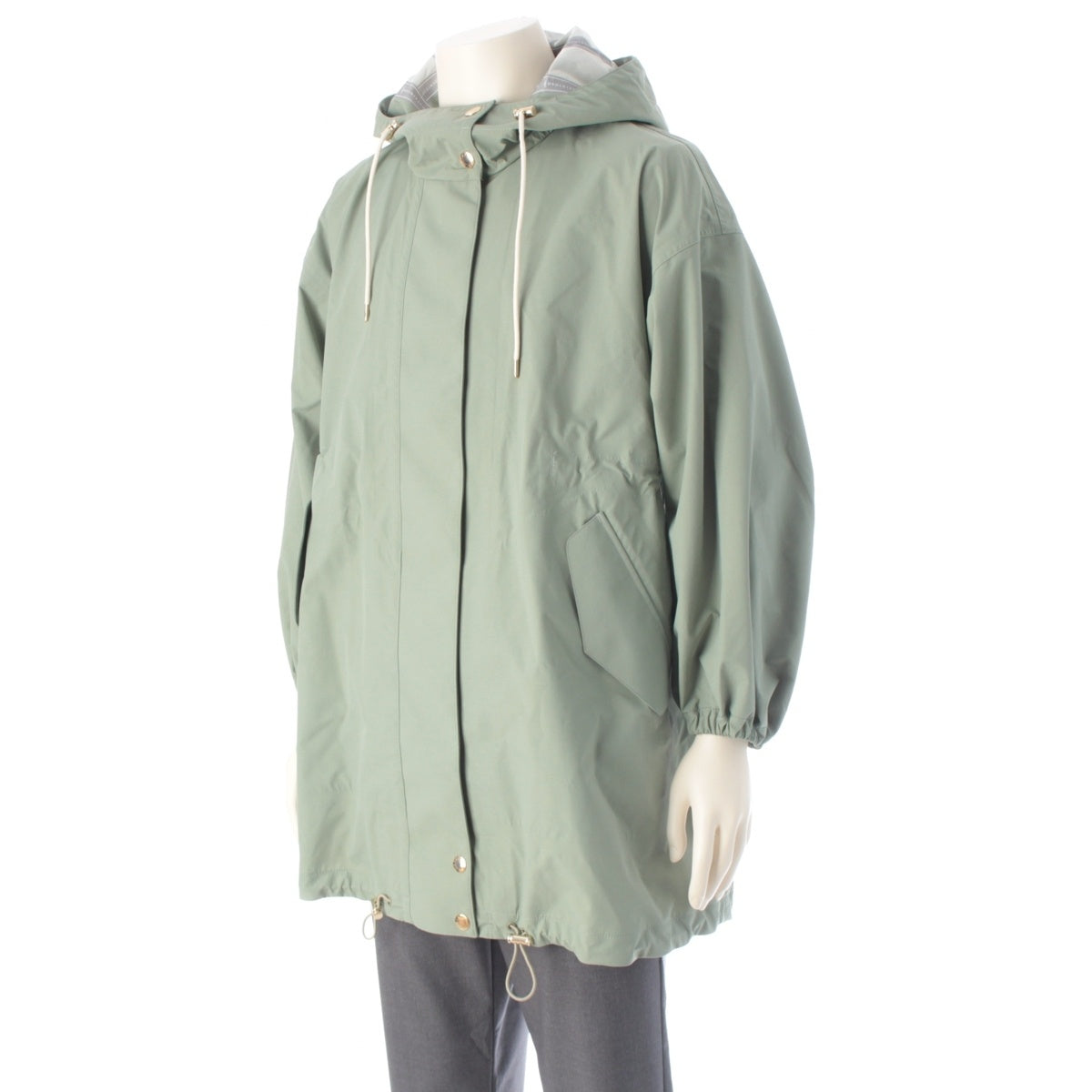 Mackintosh Raintech Hooded Coat Sky Parker green 6