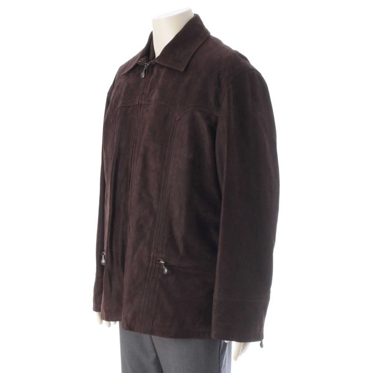 VERSACE leather Jacket Includes inner lining *Personalized name included Brown 50