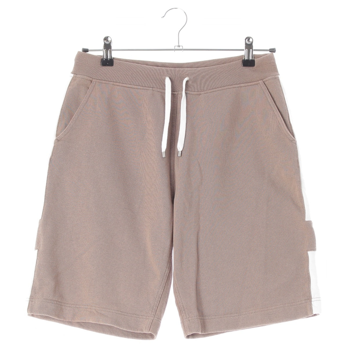 HERMES cotton Sideline Half Pants Bottoms Beige brown S