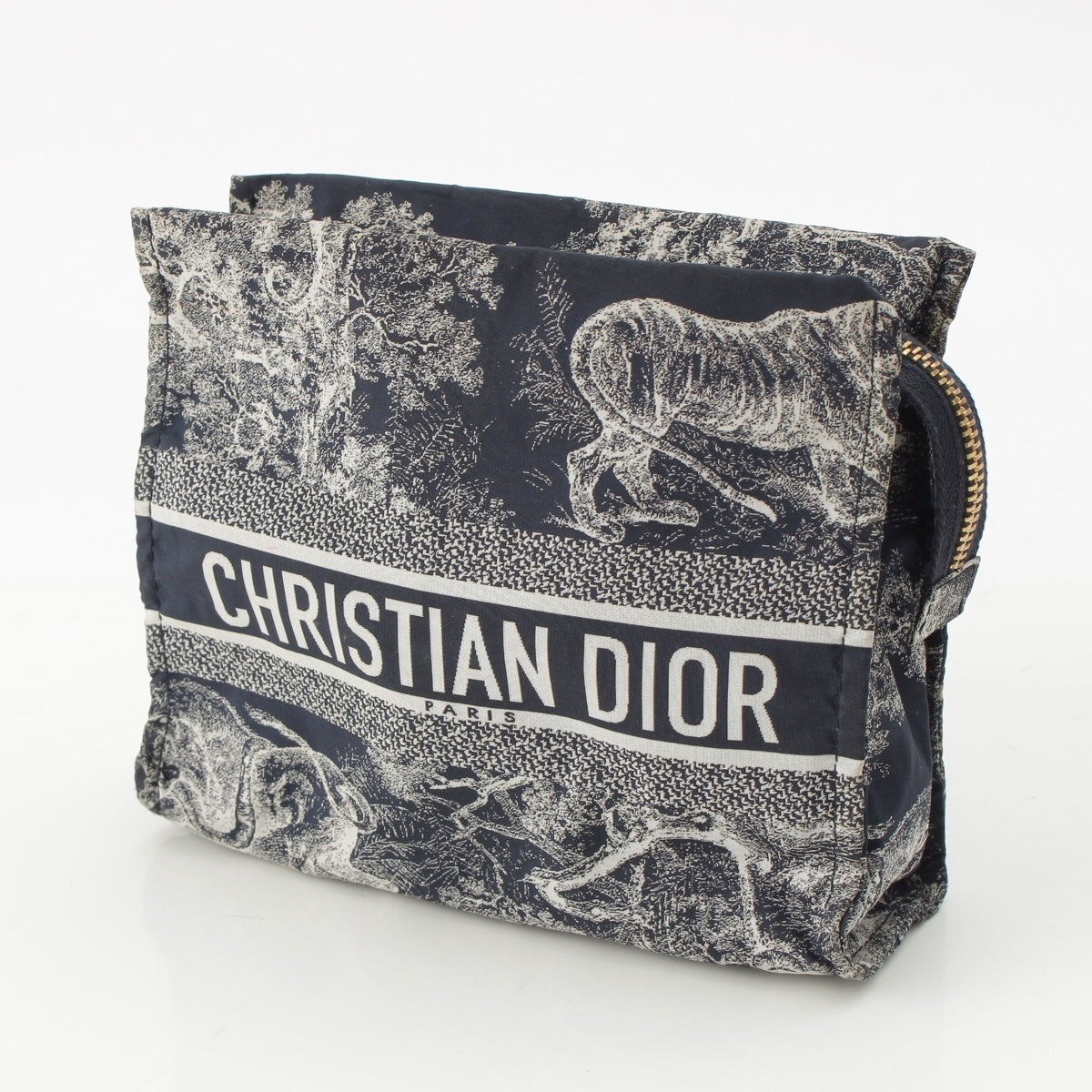 Dior Toile de Jui fabric Pouch Navy