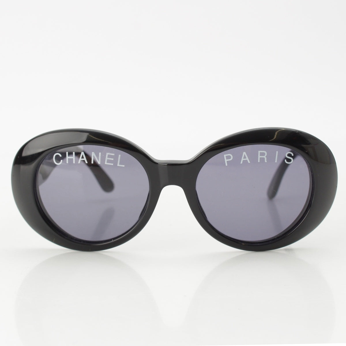 CHANEL plastic COCO Mark logo sunglasses 01947 94305 Black x Gold
