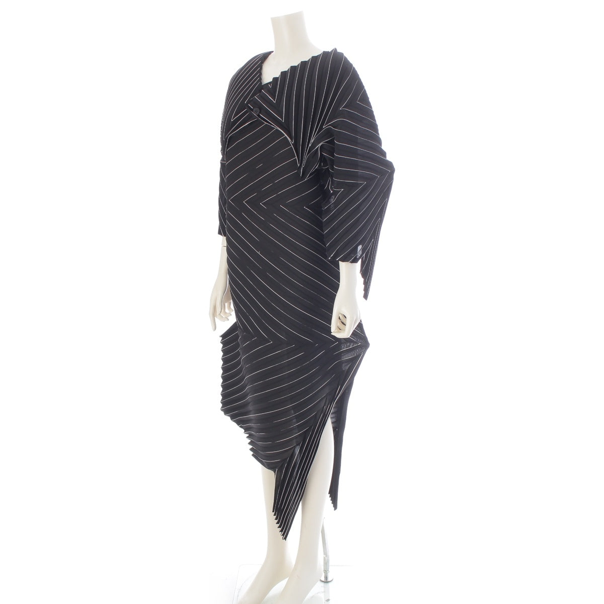 ISSEY MIYAKE V SQUARED polyester Asymmetrical bolero x asymmetrical dress ensemble IM33FH182/IM22FO180 black 2/2