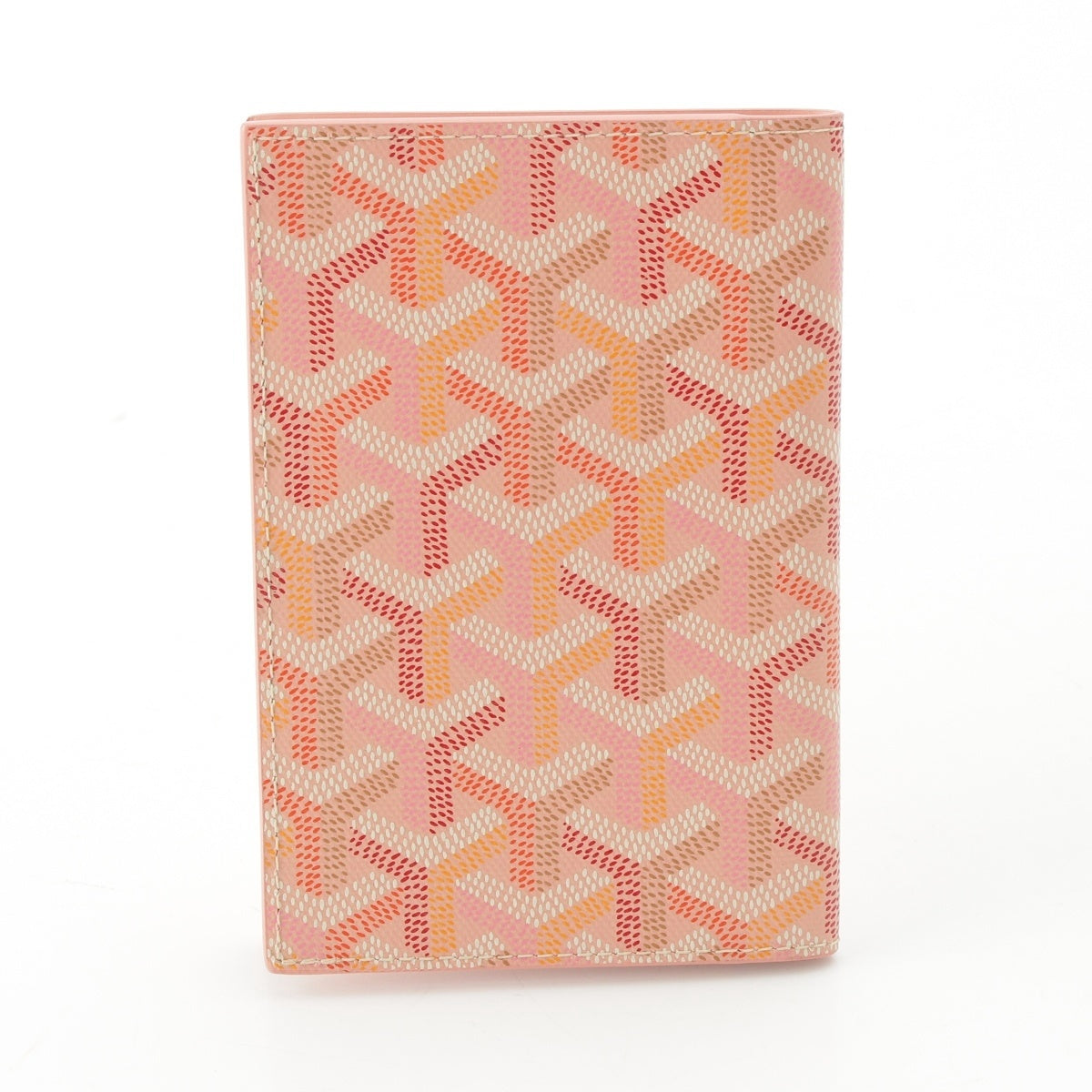GOYARD GRENELLE Cotton linen New color logo passport case Wallet pink