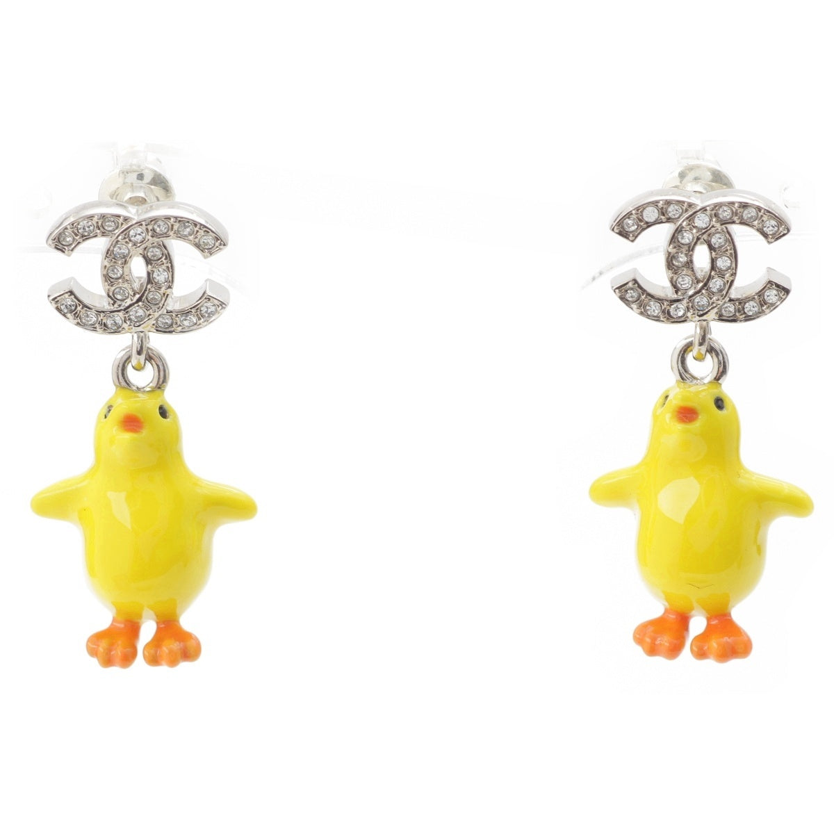 CHANEL Chick COCO Mark Pierce Accessories yellow
