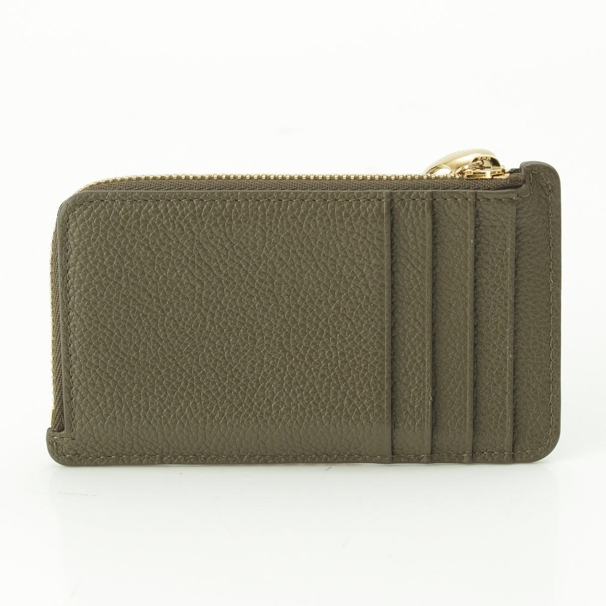 LOEWE Pebble leather Fragment Card Case Coin Pocket Olive