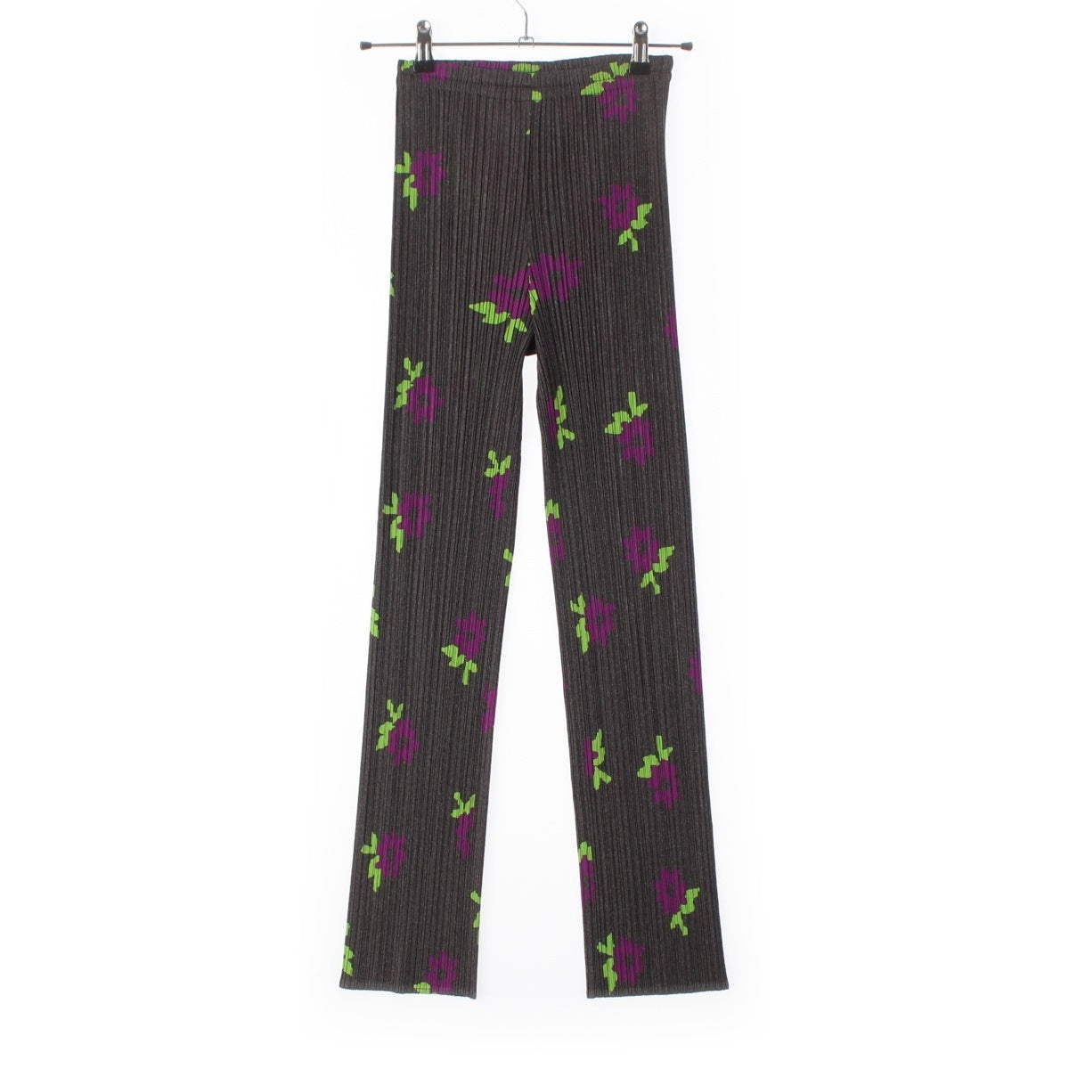 PLEATS PLEASE ISSEY Flower print Flower pattern Pants Bottoms PP22-JF757 gray 2