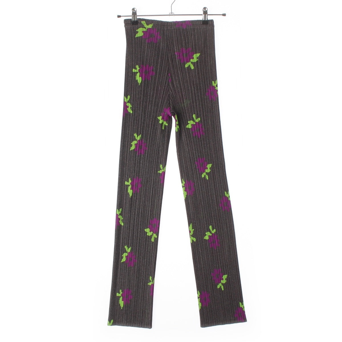 PLEATS PLEASE ISSEY Flower print Flower pattern Pants Bottoms PP22-JF757 gray 2