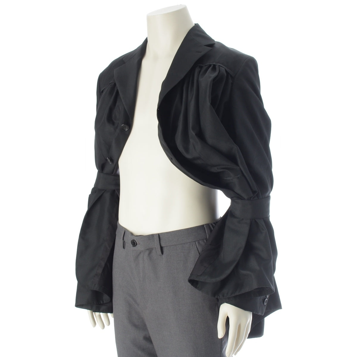 COMME des GARCONS HOMME PLUS Curtain Pleated Design Jacket PM-J044 black S