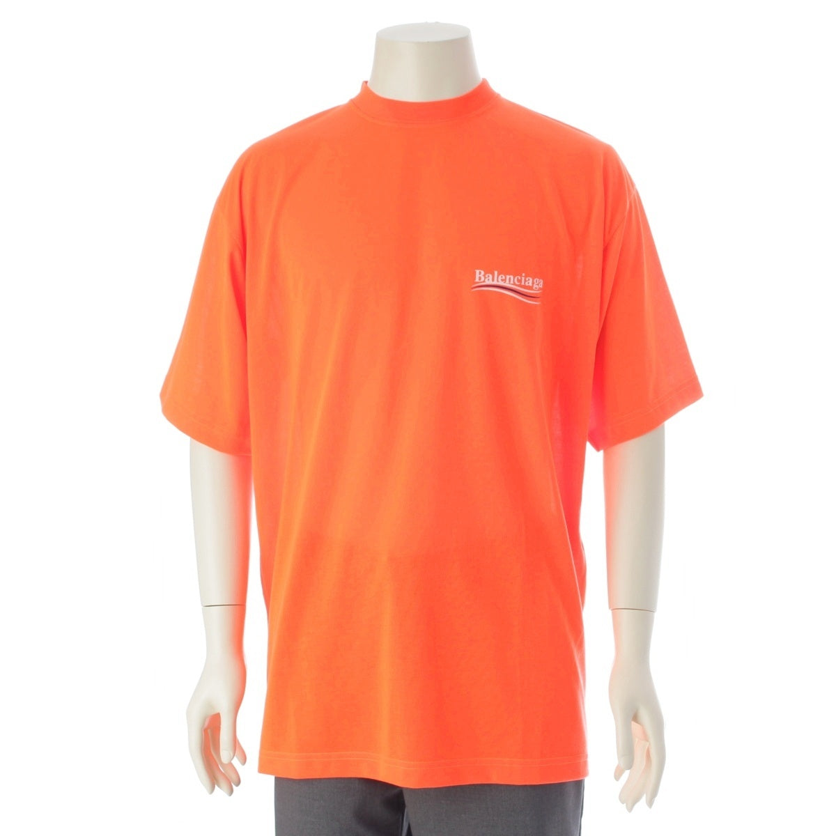 BALENCIAGA WARDROBE logo Short sleeve T-shirt 641675 Orange XS