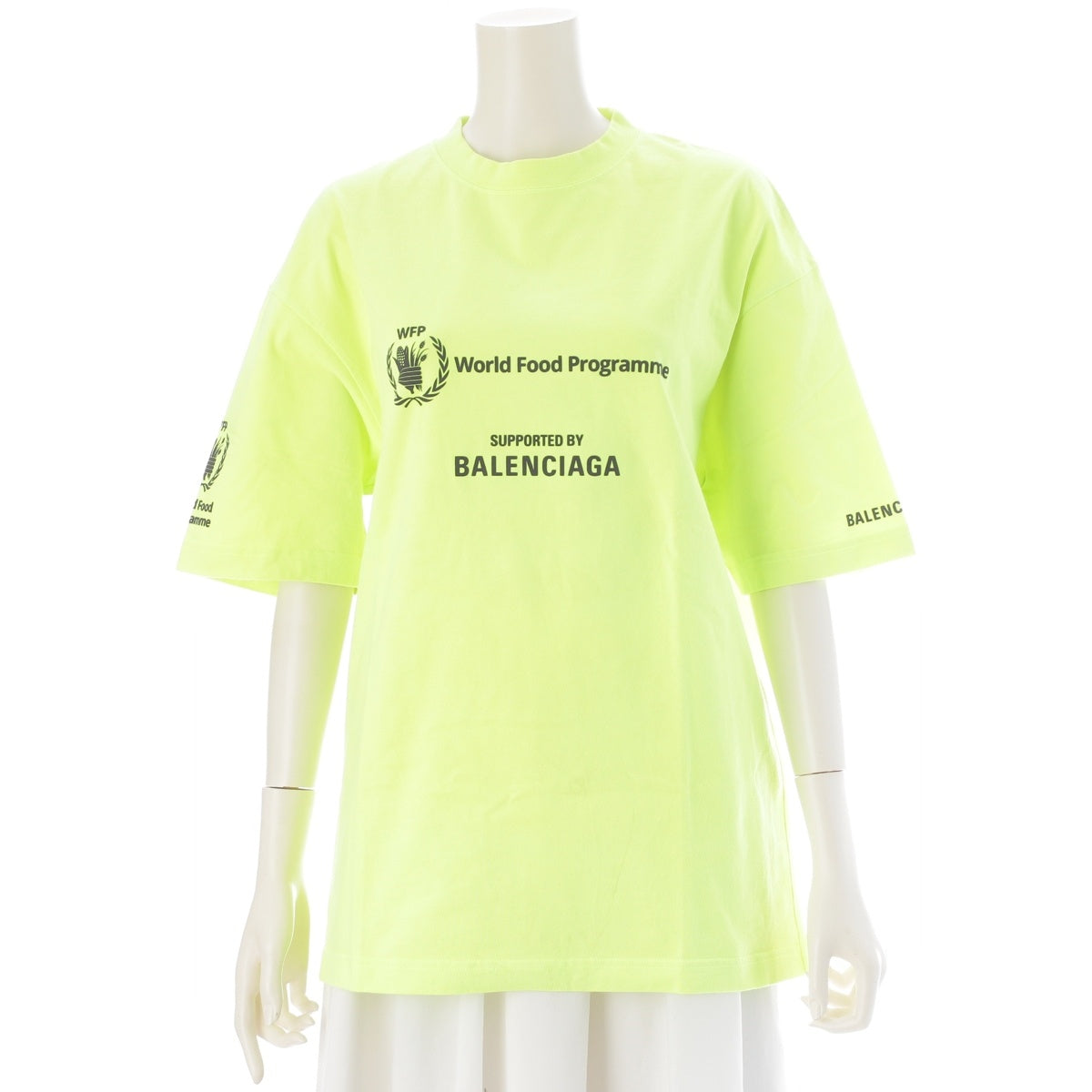 BALENCIAGA WFP World Food Programme logo Short sleeve T-shirt 612966 yellow XS