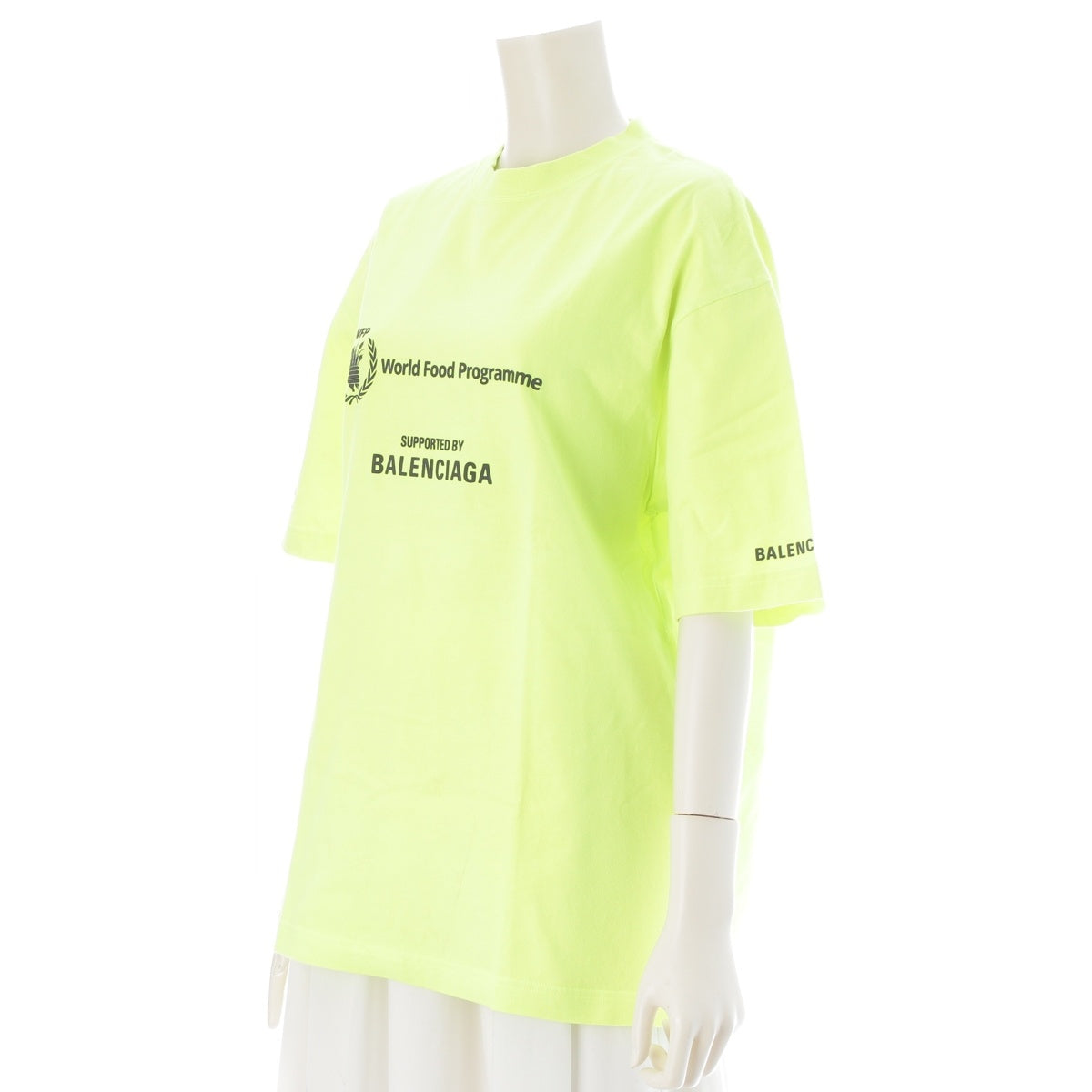 BALENCIAGA WFP World Food Programme logo Short sleeve T-shirt 612966 yellow XS