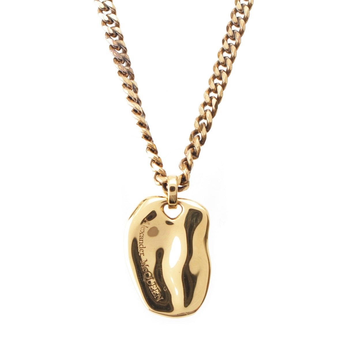 Alexander McQueen Gold Plated Necklace Accessories gold
