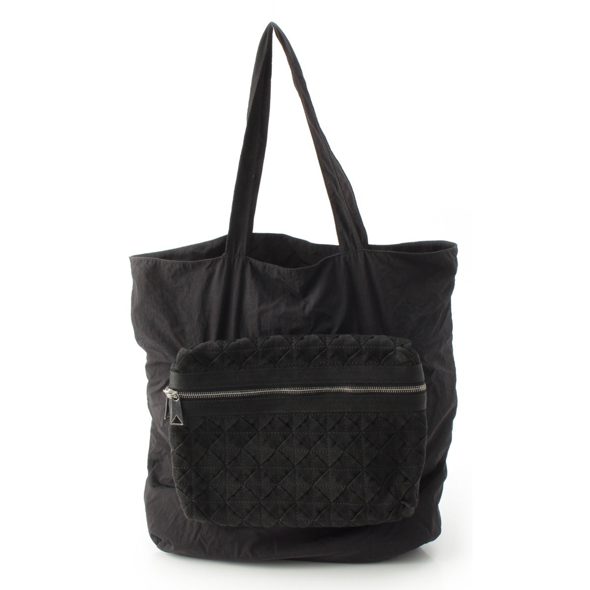 BOTTEGAVENETA INTRECCIATO Nylon Eco Handbag black