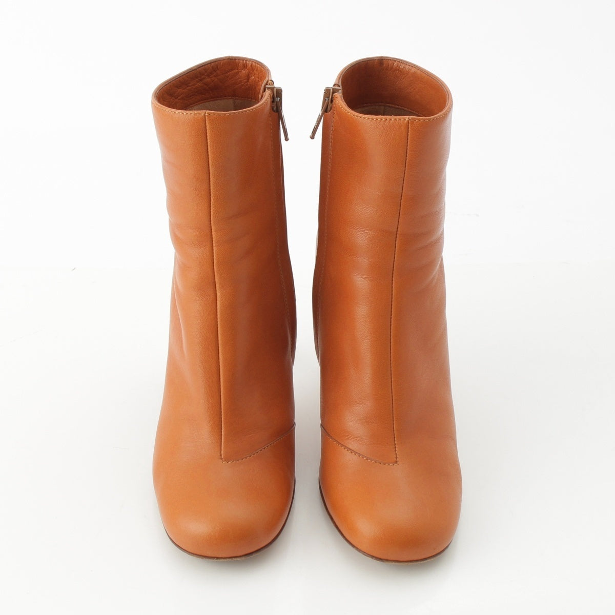 CELINE BAMBAM Metal heel boots, ankle shoes Booties tan brown 36.5