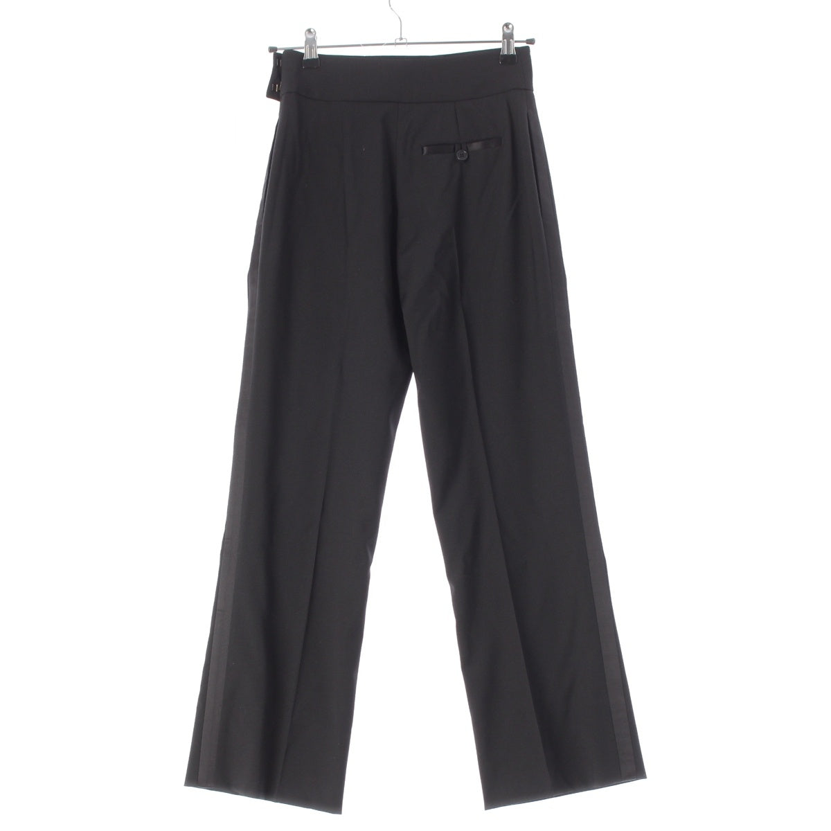 Givenchy BY RICCARDO TISCI Wool Silk Cotton Side-striped trousers, tuxedo Pants 10P 5254 060 black 36