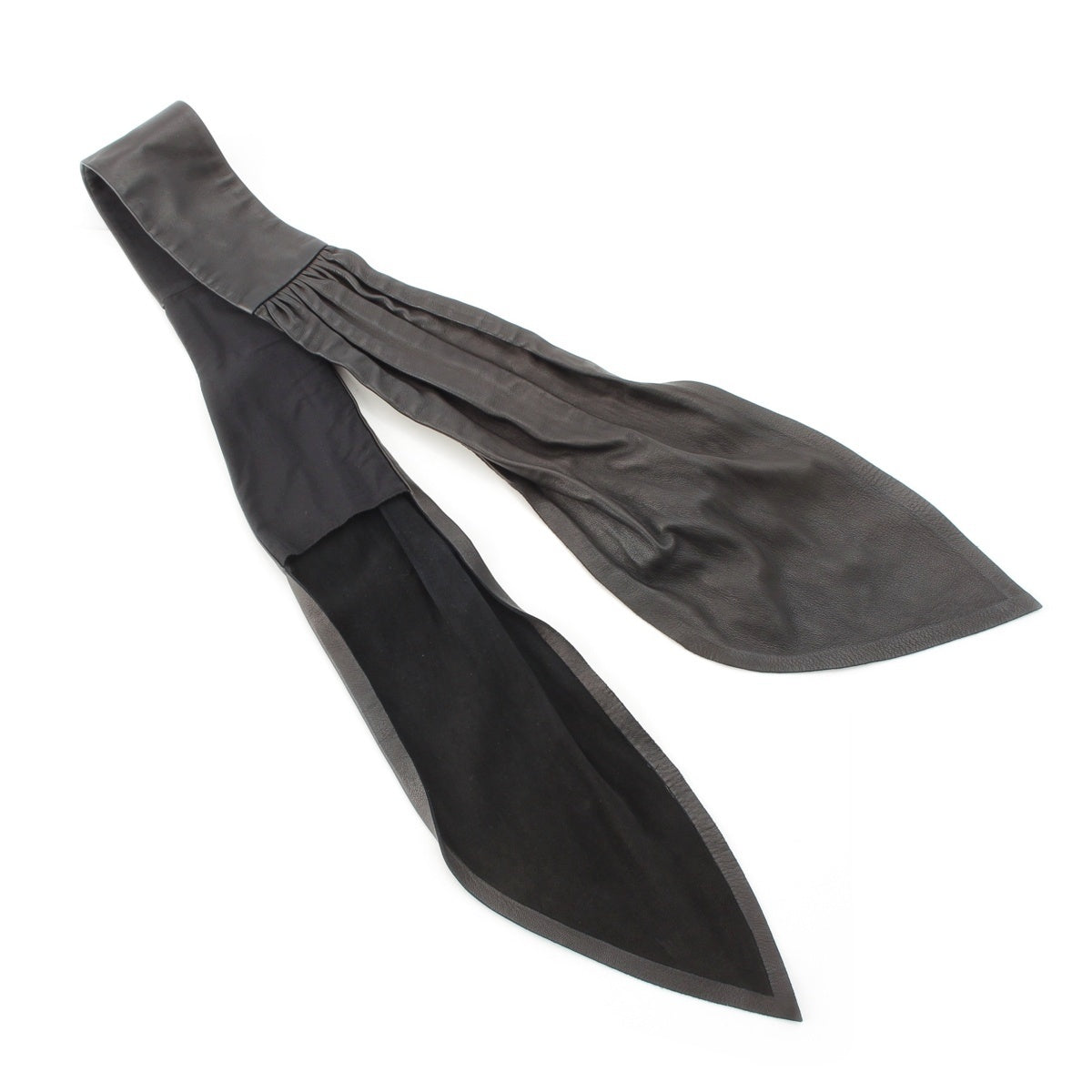 BALENCIAGA BY Nicolas Ghesquière leather scarf black