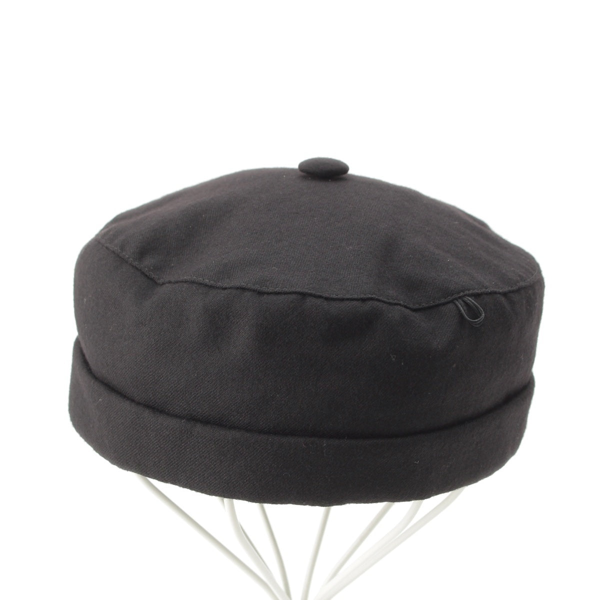 YVES SAINT LAURENT wool Mao cap Chinese hat black 59