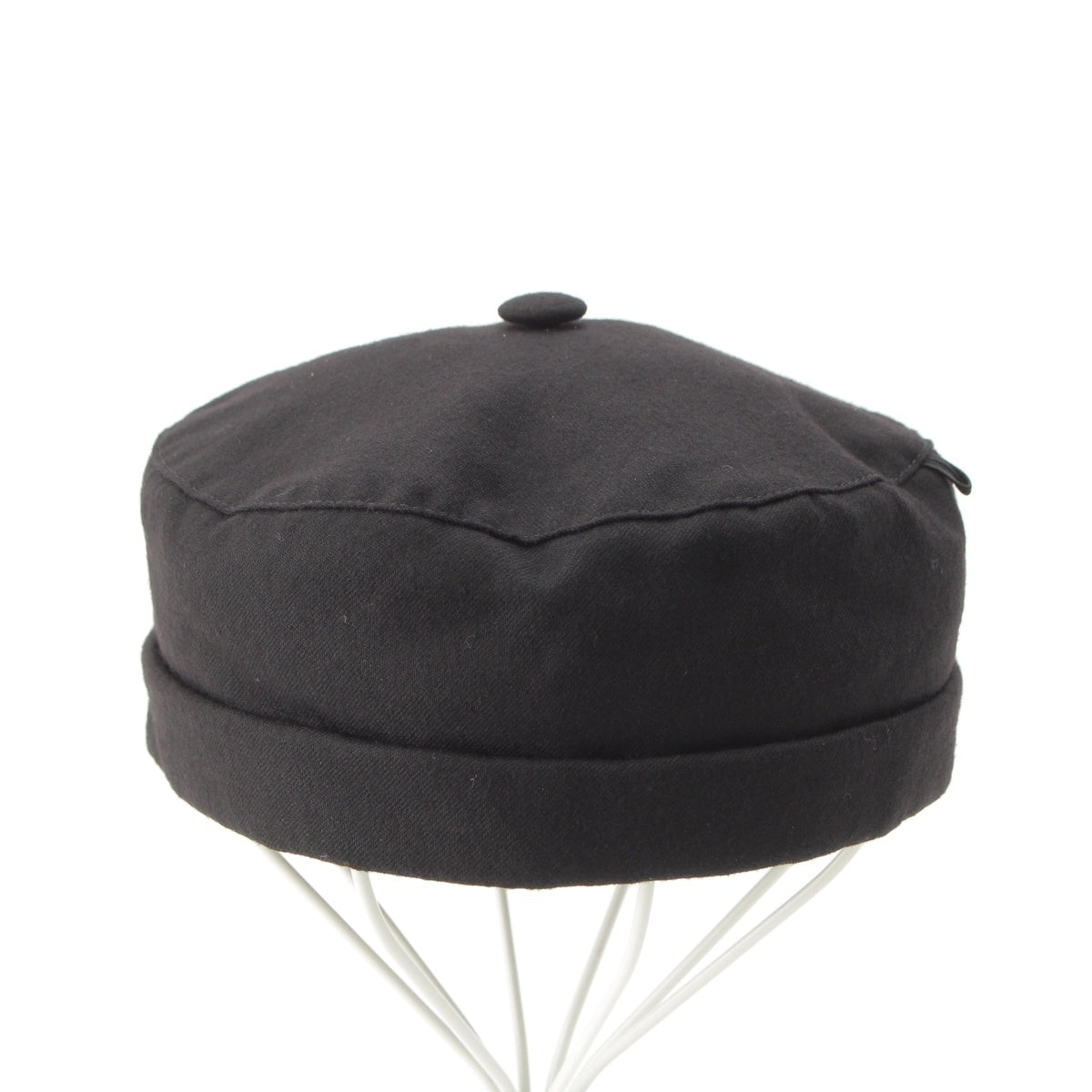 YVES SAINT LAURENT wool Mao cap Chinese hat black 59