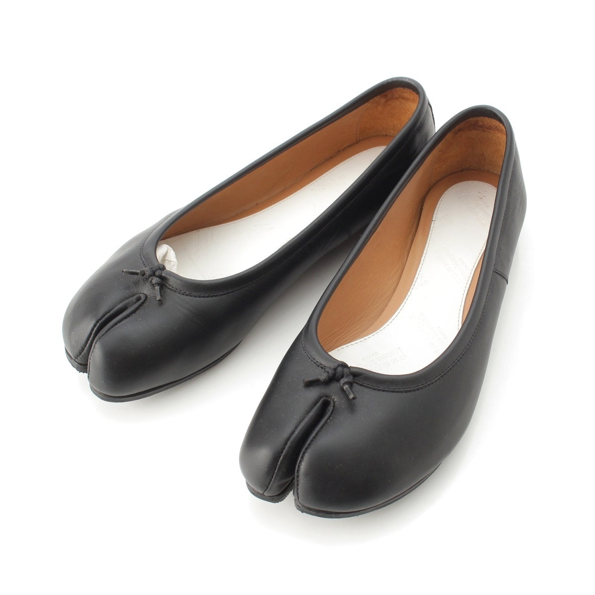 Maison Margiela Vintage leather Tabi (Japanese split-toe socks) pumps S58WZ0042 black 37 1/2
