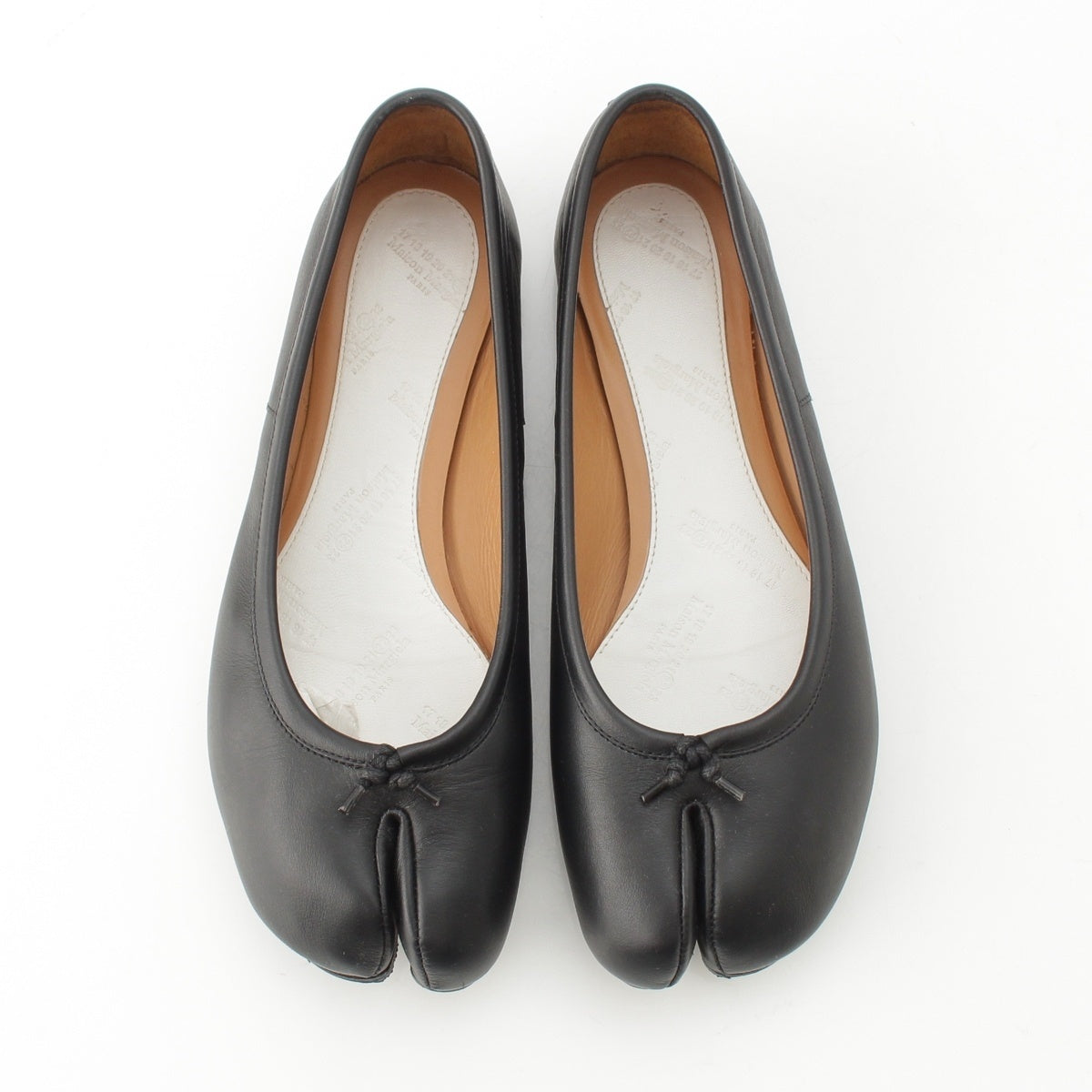 Maison Margiela Vintage leather Tabi (Japanese split-toe socks) pumps S58WZ0042 black 37 1/2