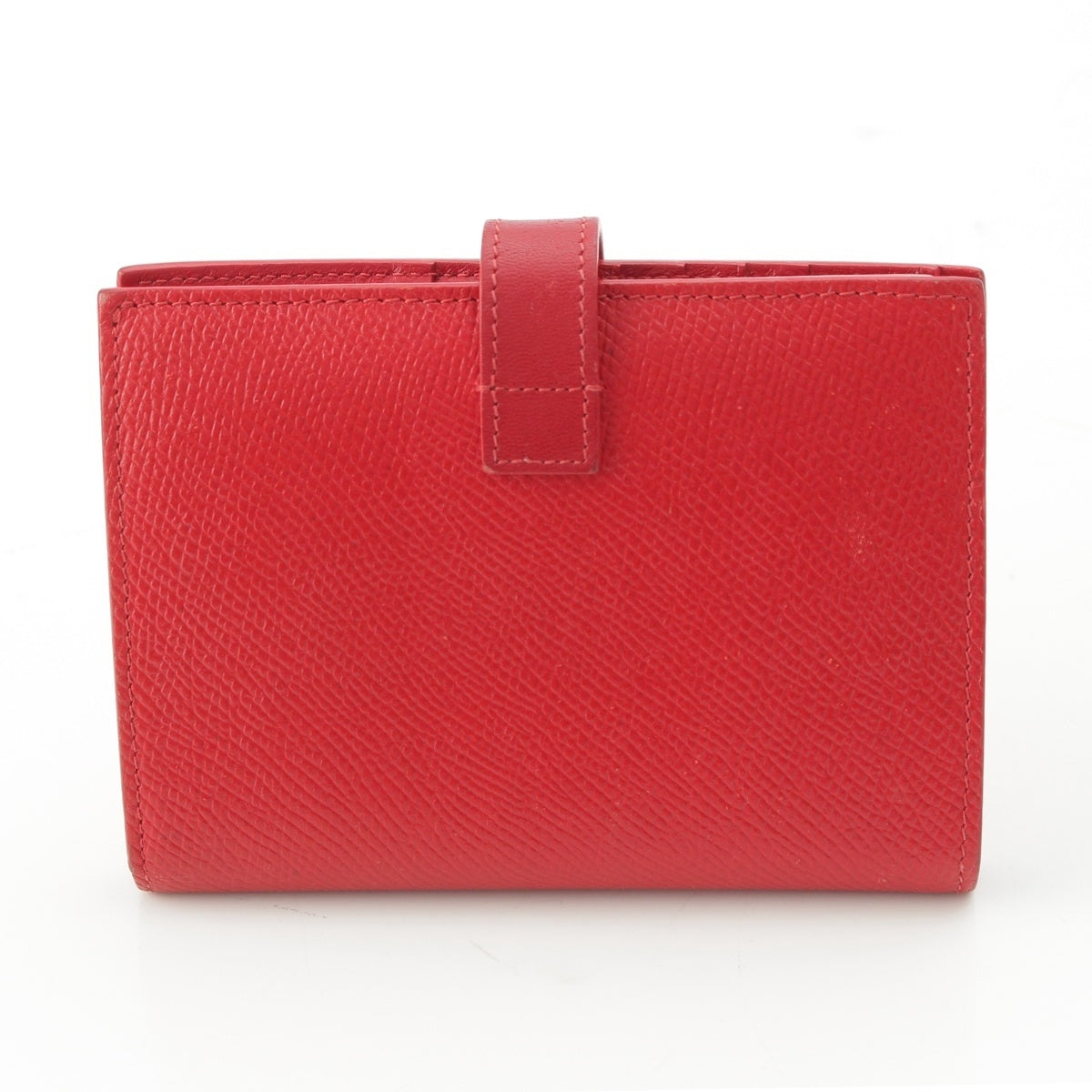 CELINE Multifunction Strap Logo Bifold Wallet Red