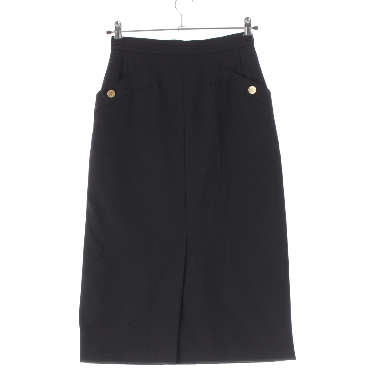 CHANEL COCO Button skirt black 38