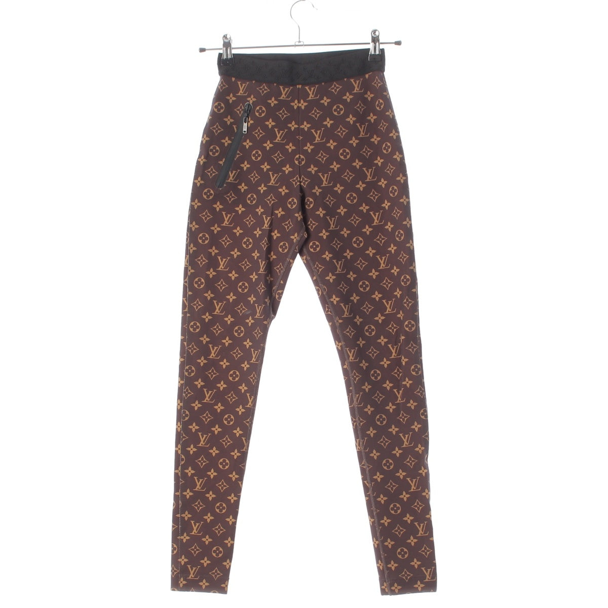 LOUIS VUITTON Nylon leggings Pants Brown 34
