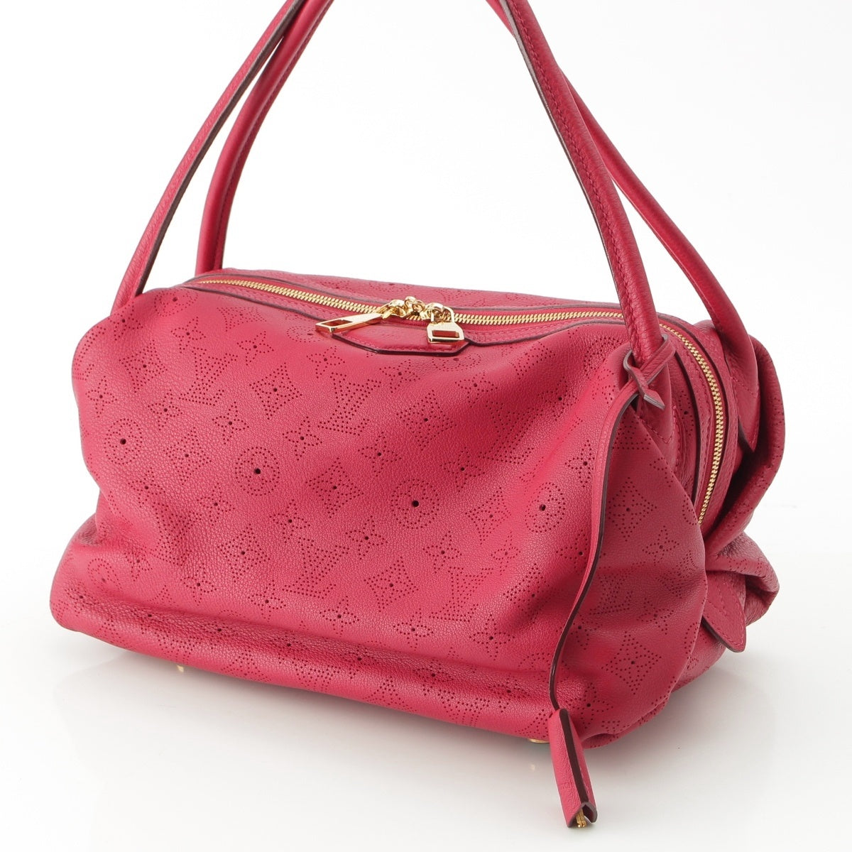 LOUIS VUITTON Mahina Galatea PM Calf leather Tote Bag M93813 Red
