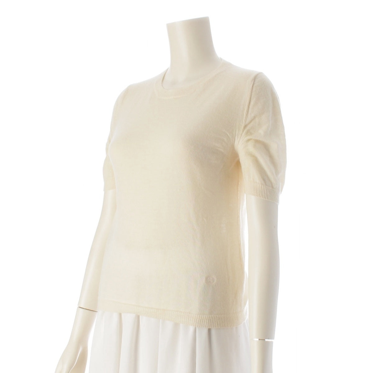 GUCCI Short sleeve knit tops 624291 white XS
