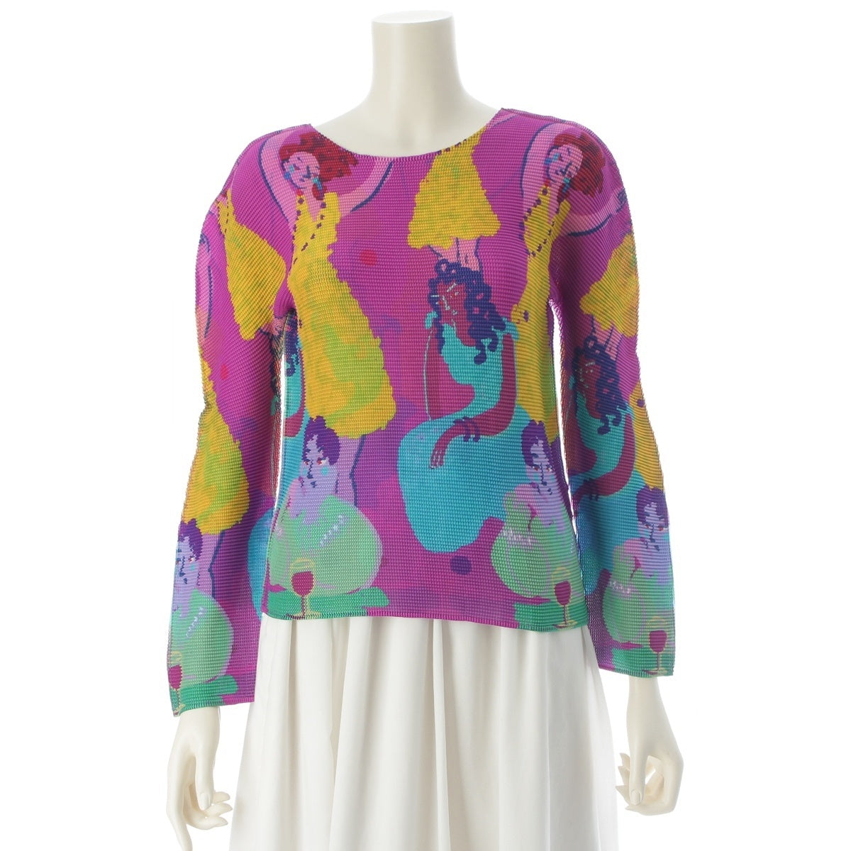 me ISSEY MIYAKE Printed with human figures tops MI51FJ222 pink