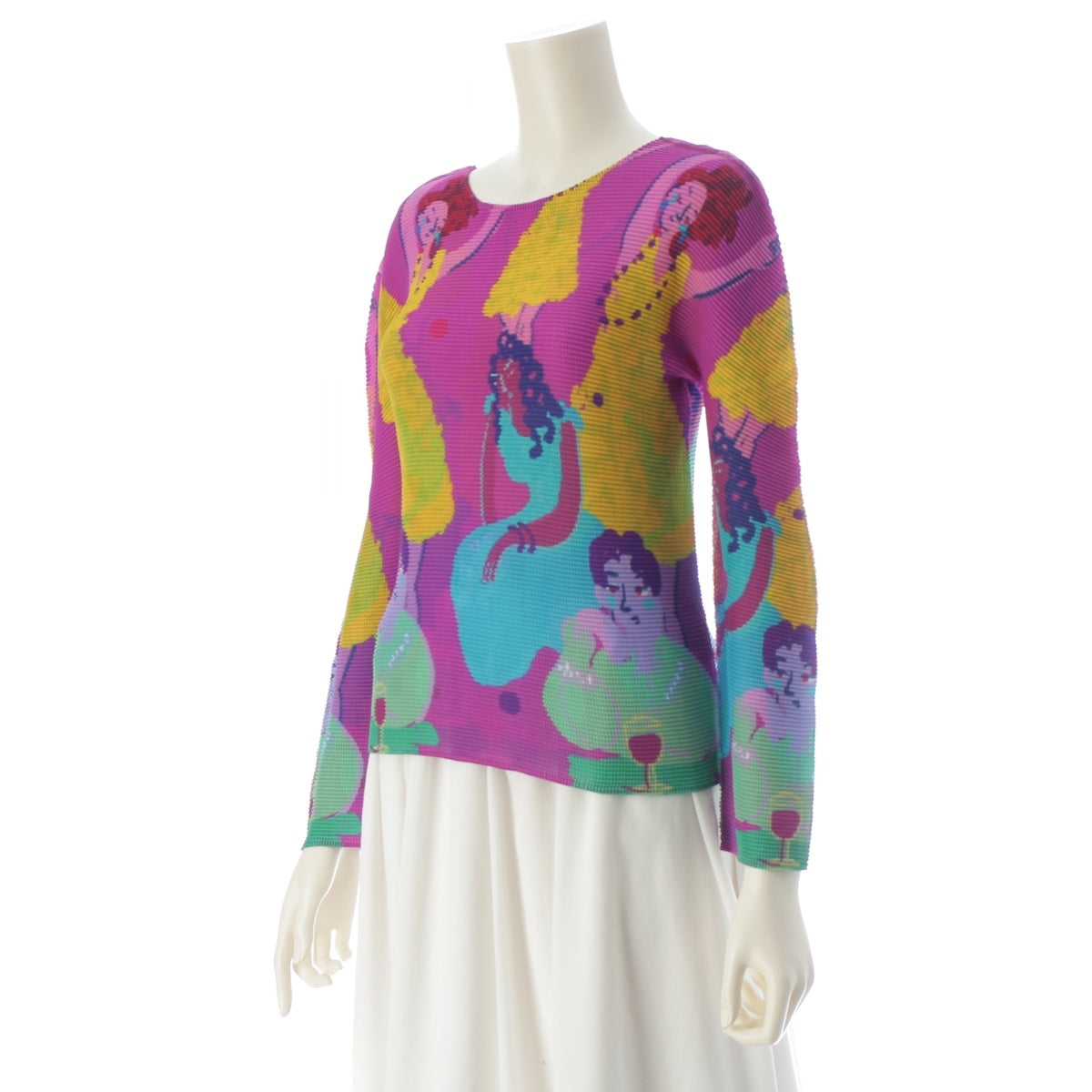 me ISSEY MIYAKE Printed with human figures tops MI51FJ222 pink