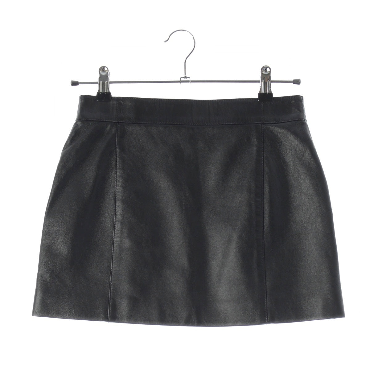 CELINE Trapeze Mini lambskin Triomphe Mini skirt 2H451583C black 36