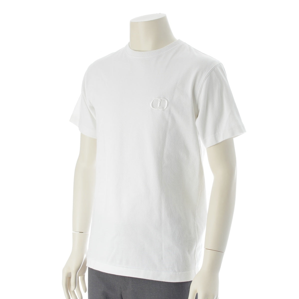Dior CD Icon cotton T-shirt Regular Fit Jersey Short sleeve top 943J605A0554 white XS