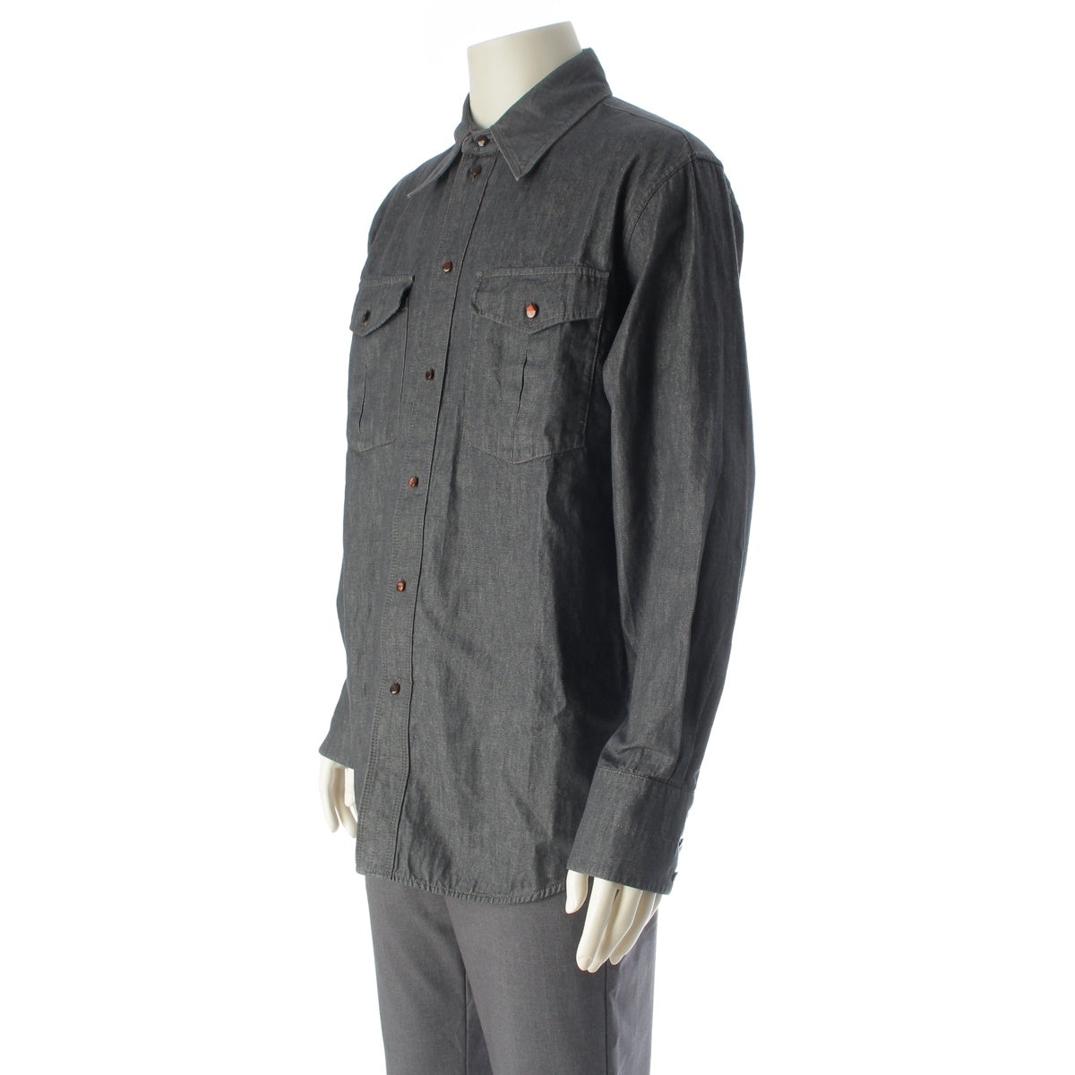 CHRISTOPHE LEMAIRE Relaxed Western Shirt Denim Shirt Jacket SH1042 LD048 Indigo 46