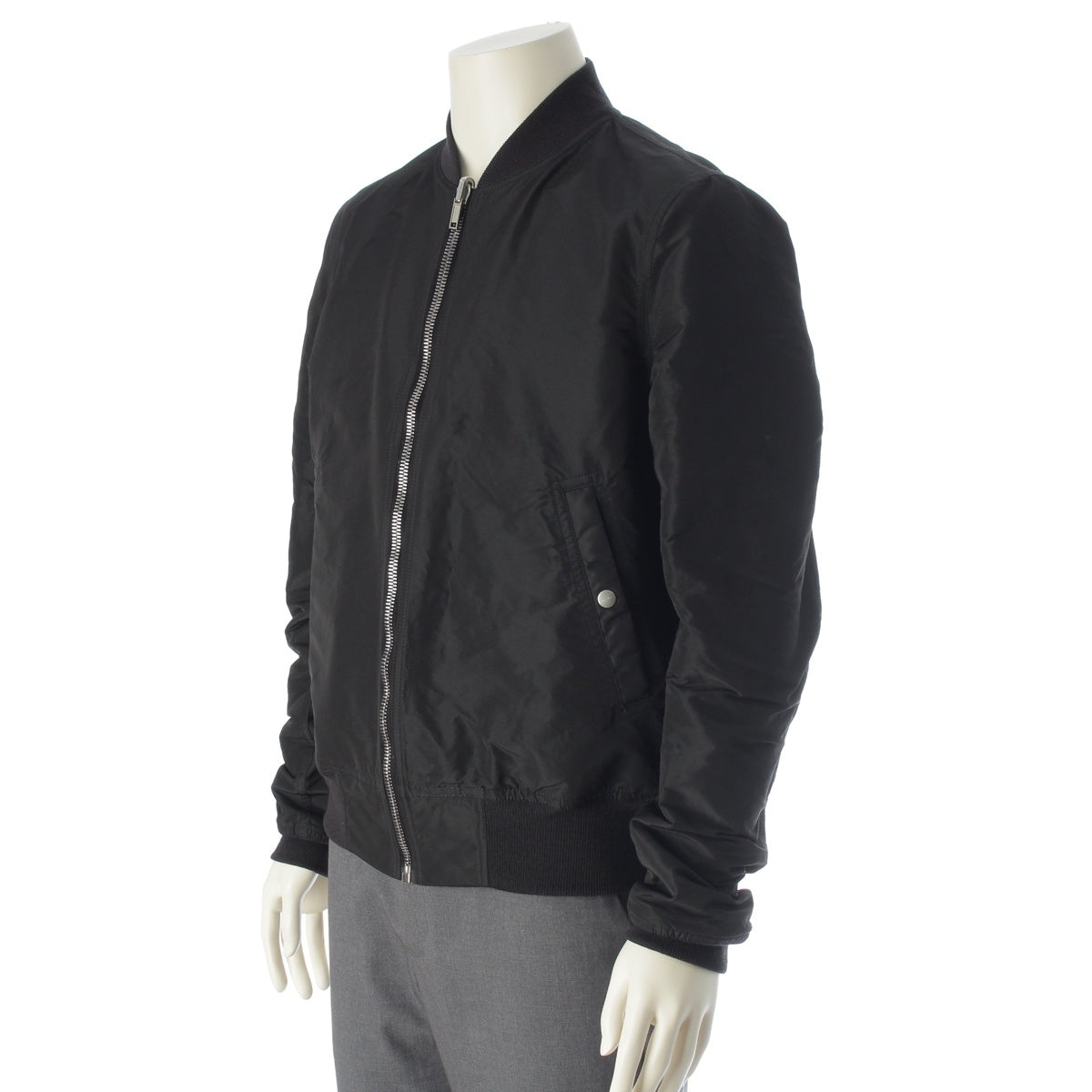 Rick Owens Reversible Cropped Bomber Jacket Blouson RU20S7786 Black off-white US40