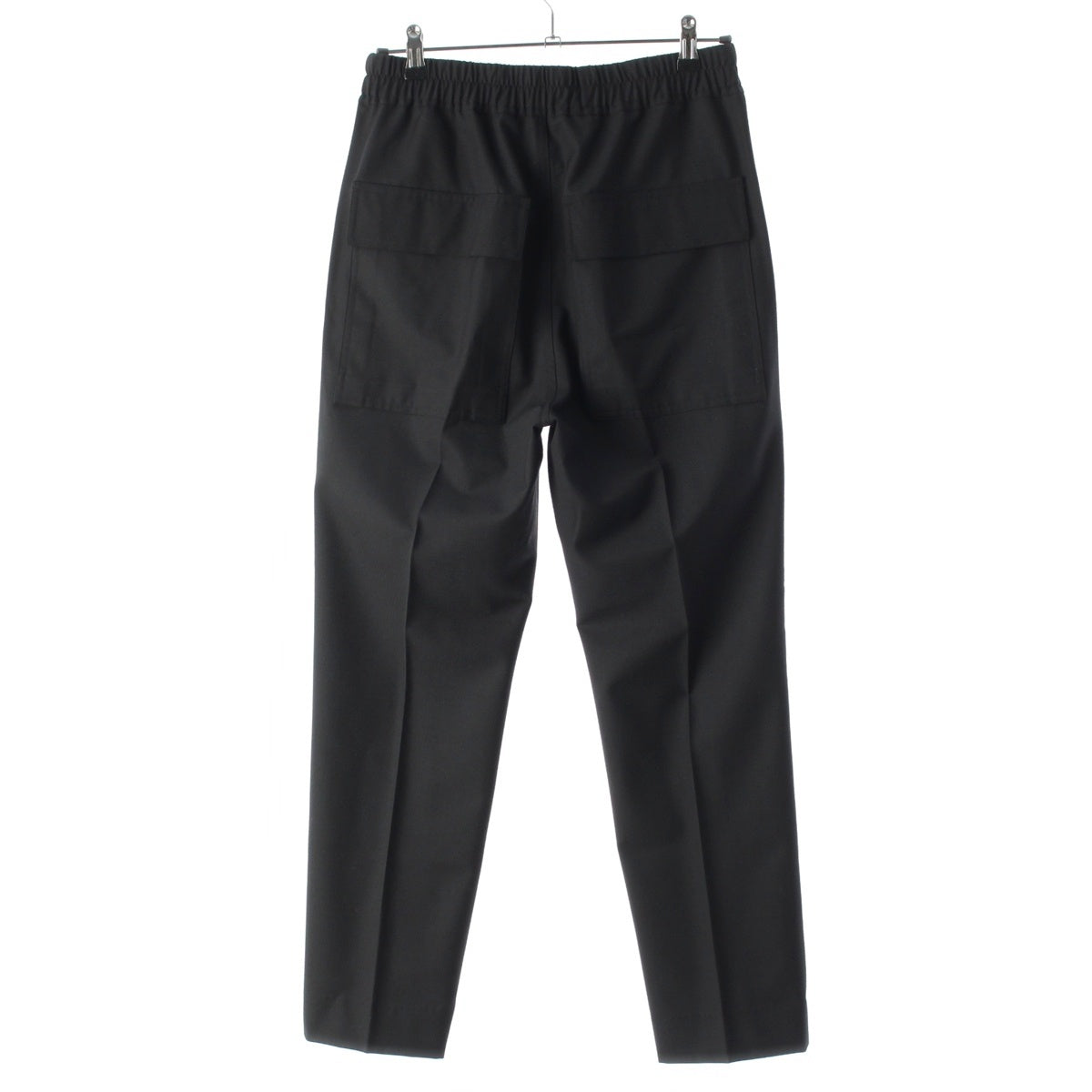 Rick Owens Polyester wool Astaire Drawstring Cropped Long Pants Trousers, Slacks, Bottoms RU20S7390 WA black 09 46