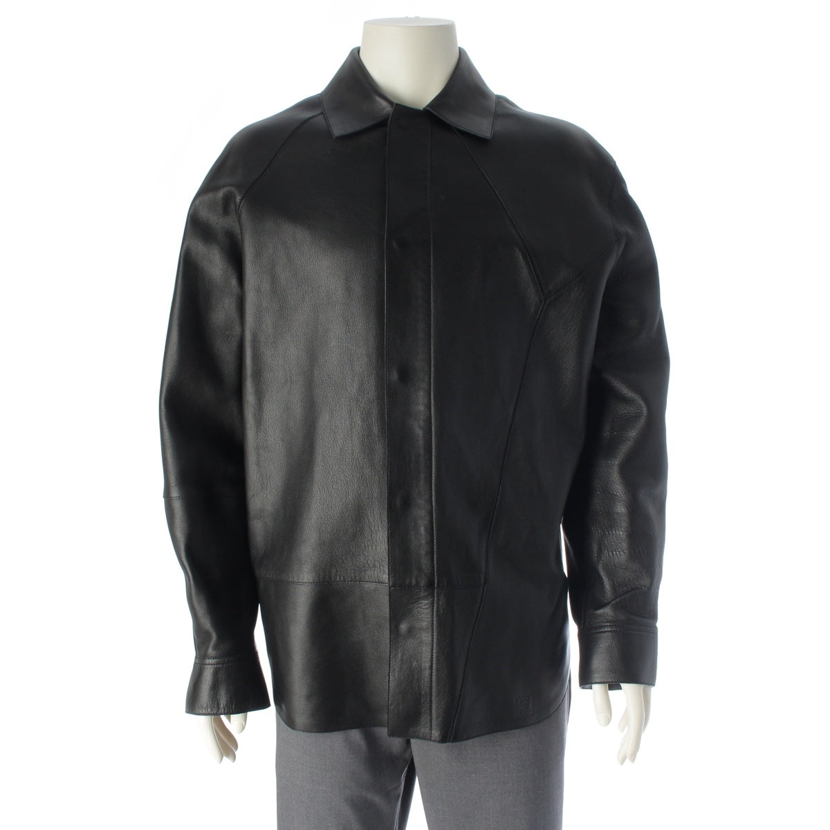 LOEWE leather Puzzle SilverMetal Jacket Jacket, shirt, top H526Y31L07 black 44