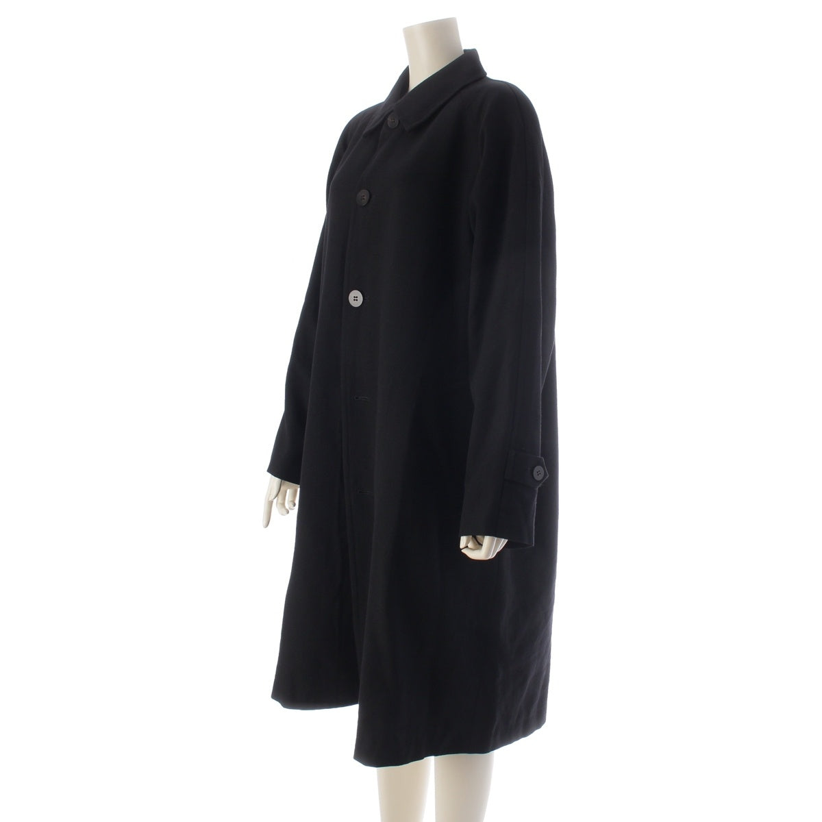 tricot COMME des GARCONS wool Oversized raglan sleeves Stainless collar coat outer TC-050080 black F