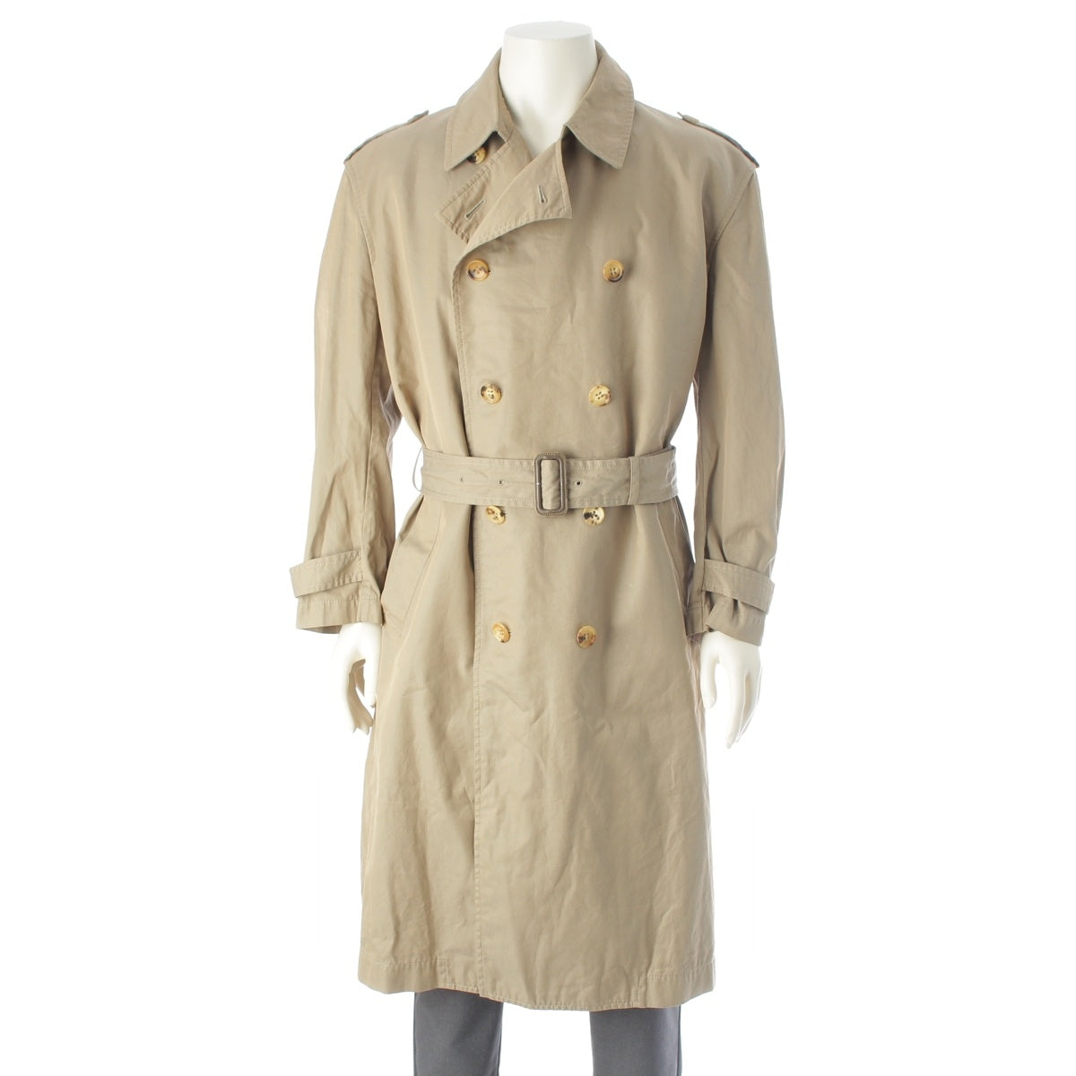 COMME des GARCONS HOMME cotton Deca Om trench coat outer beige