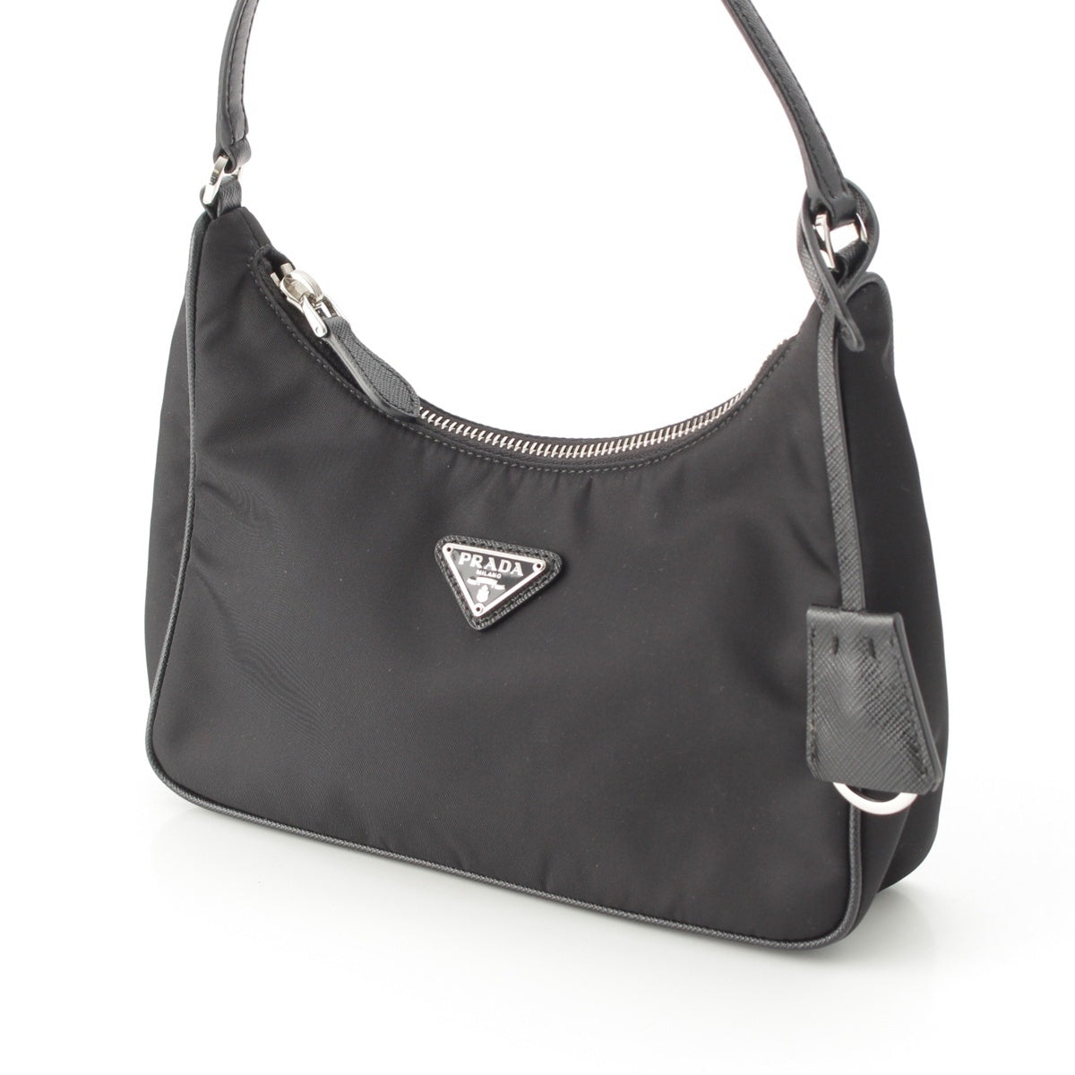 PRADA Re-Edition Nylon x leather Tessuto Hand Shoulder Bag 1NE204 black