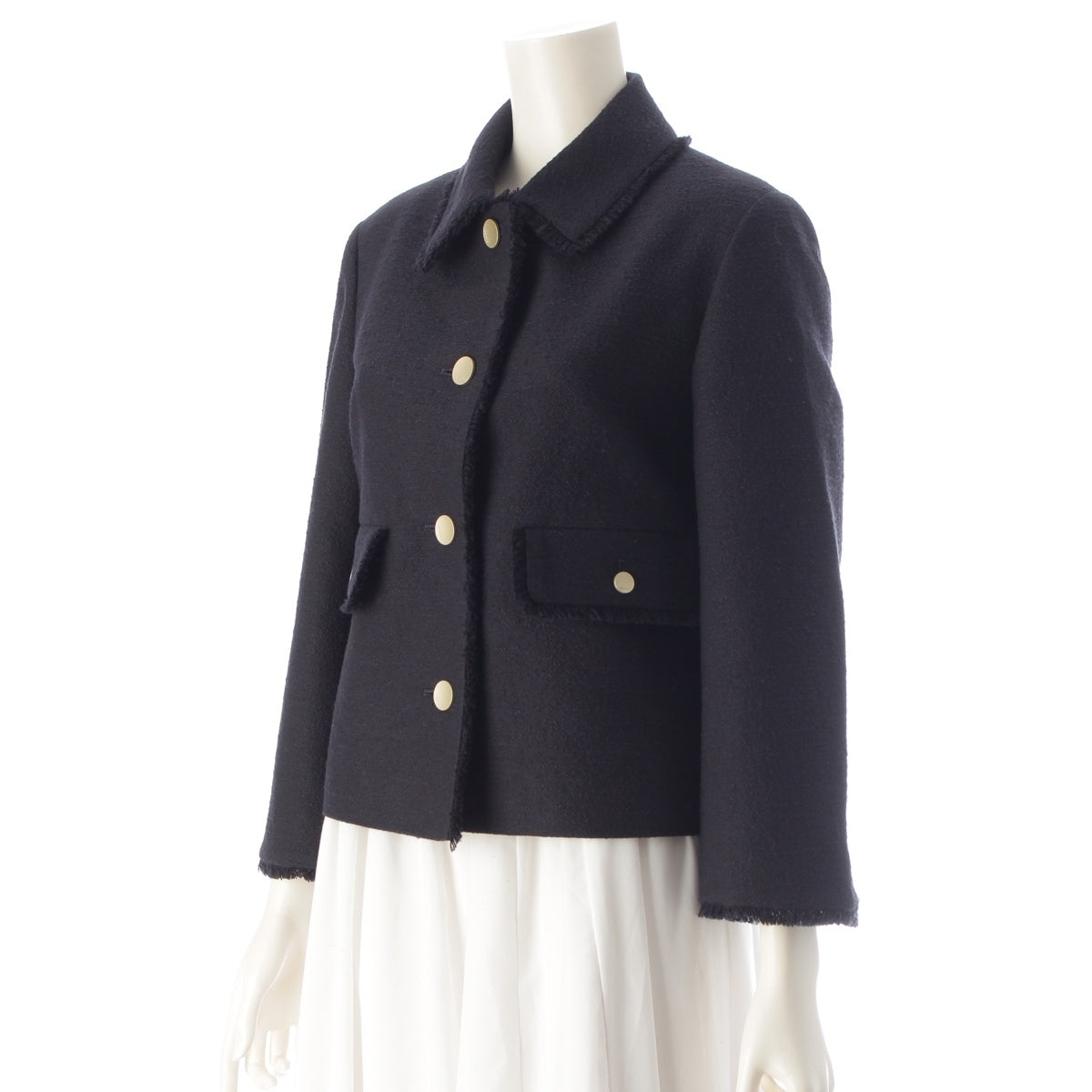 ebure Boucle tweed Jacket 4310400155 black 38