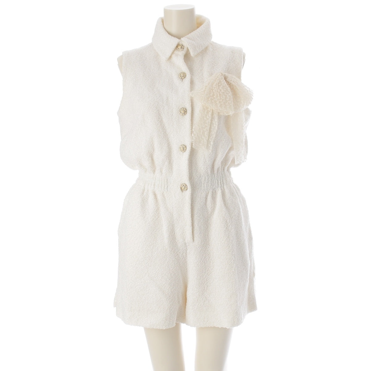 CHANEL Gripoa Button one piece P50632 Ivory 36