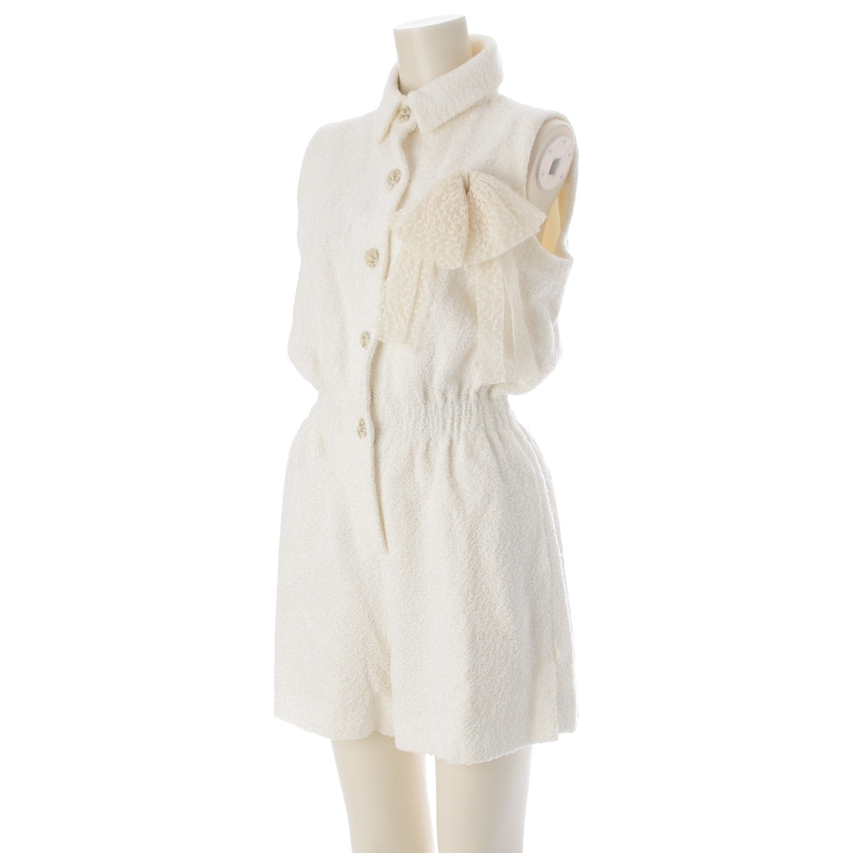 CHANEL Gripoa Button one piece P50632 Ivory 36