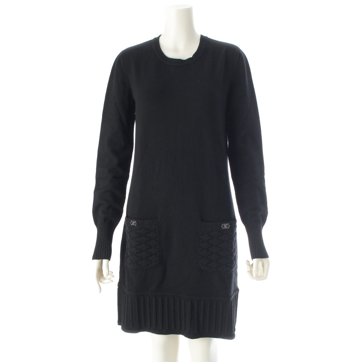 CHANEL Boy chanel cashmere knit one piece P46779 black