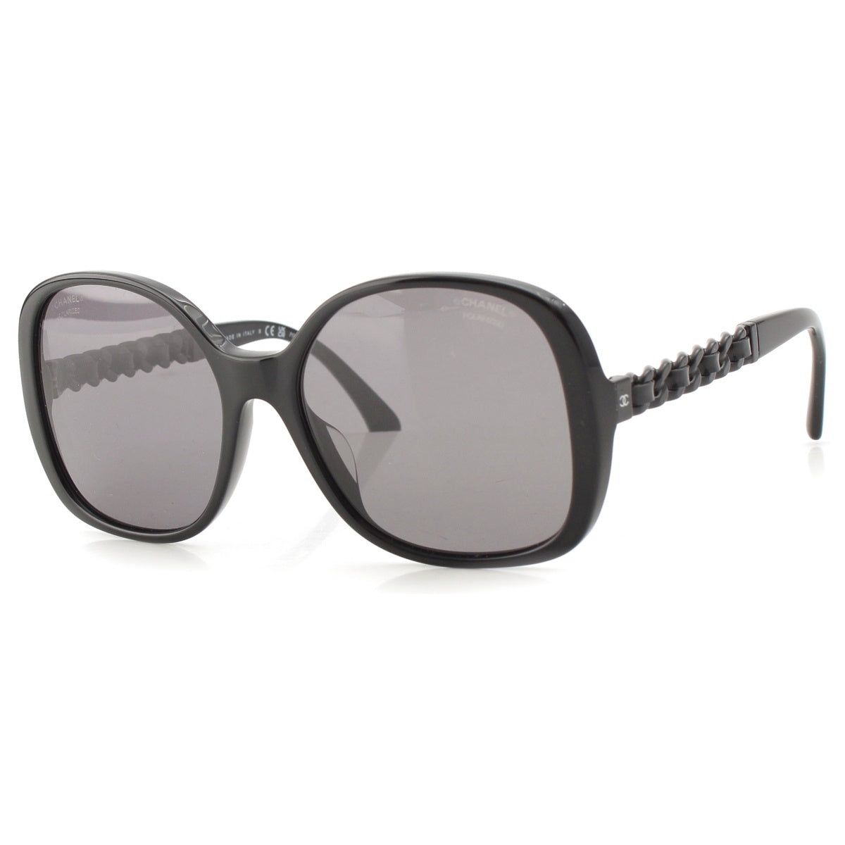 CHANEL POLARIZED Side Chain motif sunglasses Eyewear 5470‐Q-A black 57□17