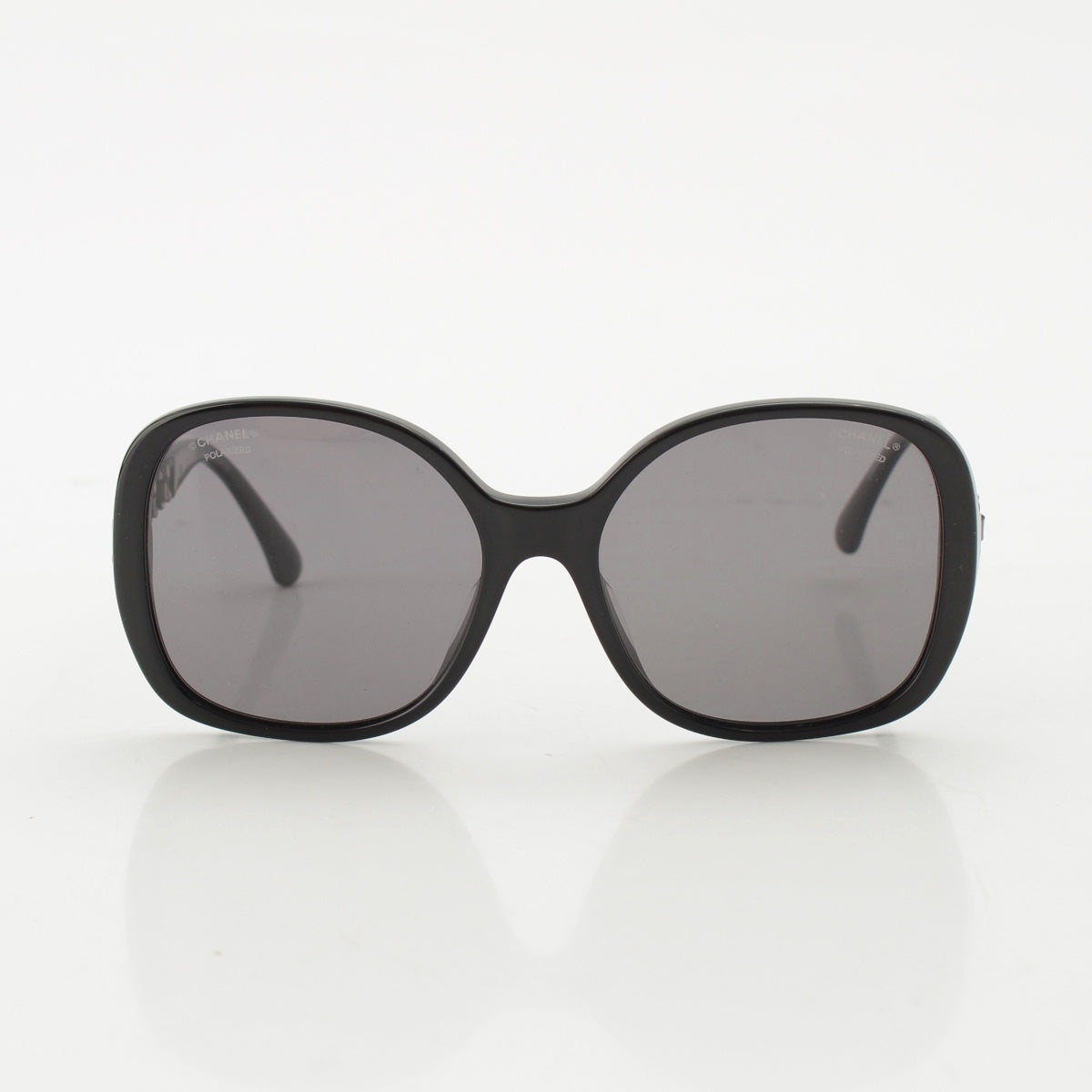 CHANEL POLARIZED Side Chain motif sunglasses Eyewear 5470‐Q-A black 57□17